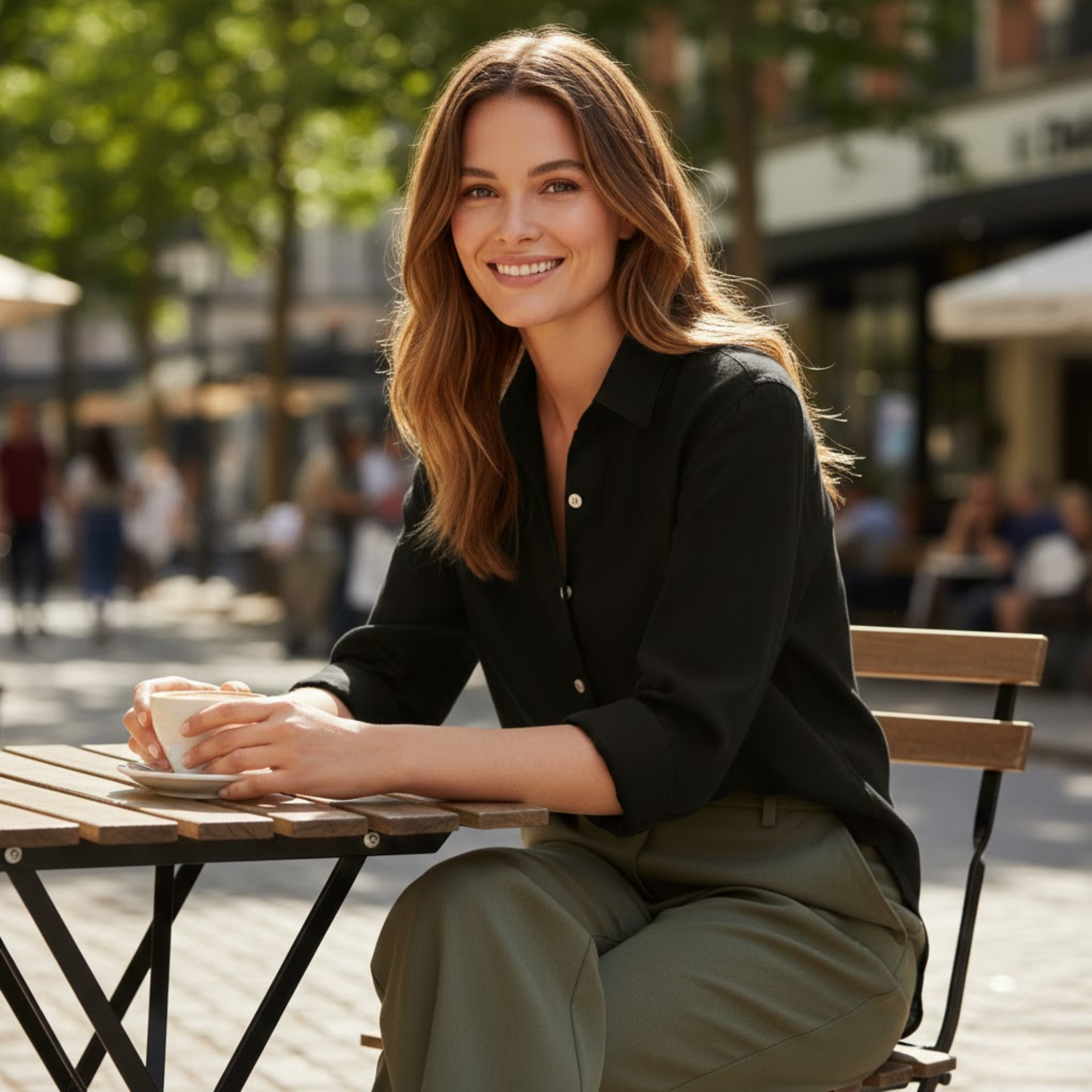 Women's Cotton Linen T-Shirt Half Sleeve Turn-Down Collar Loose Fit Casual Tee Top