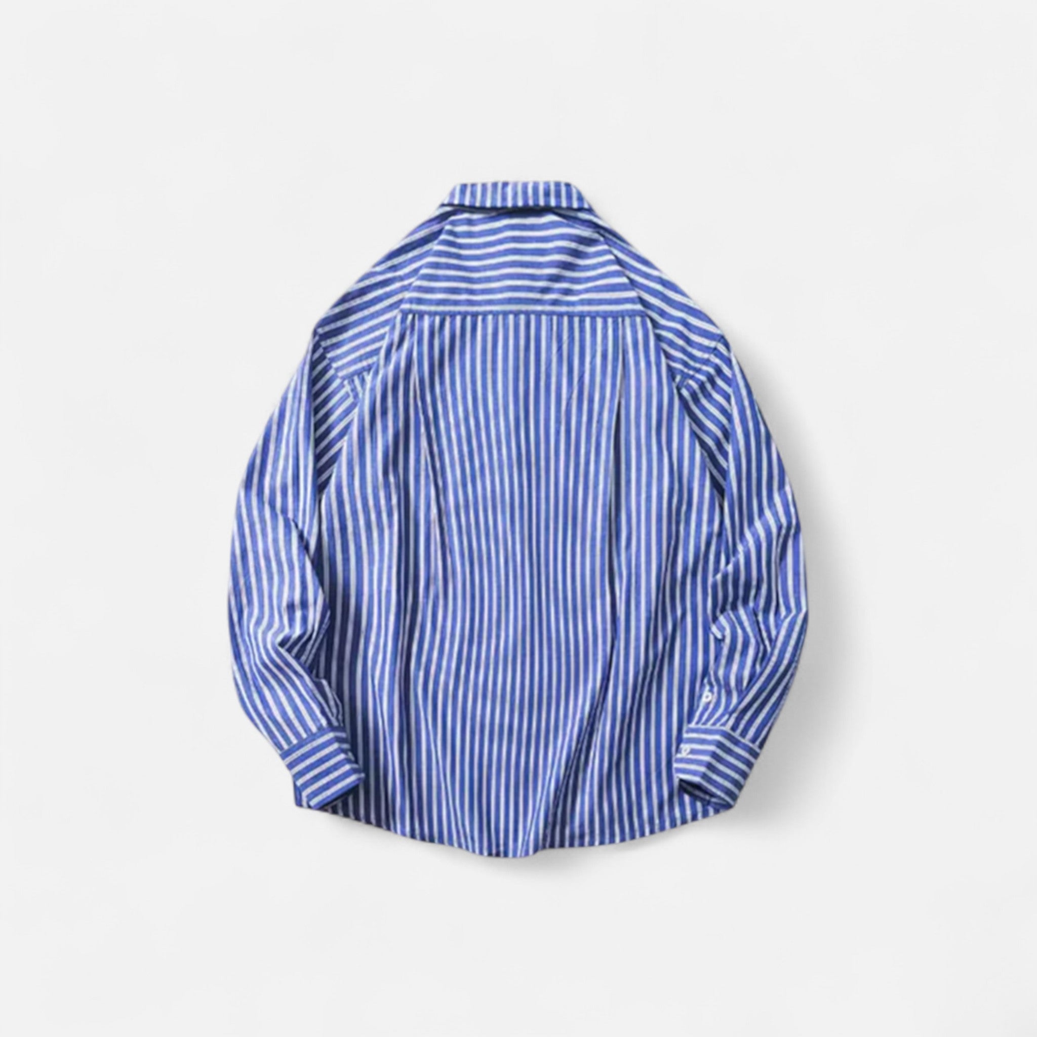 Veroux Mode | Men’s Oversized Striped Shirt – Relaxed Proportion, Elevated Simplicity
