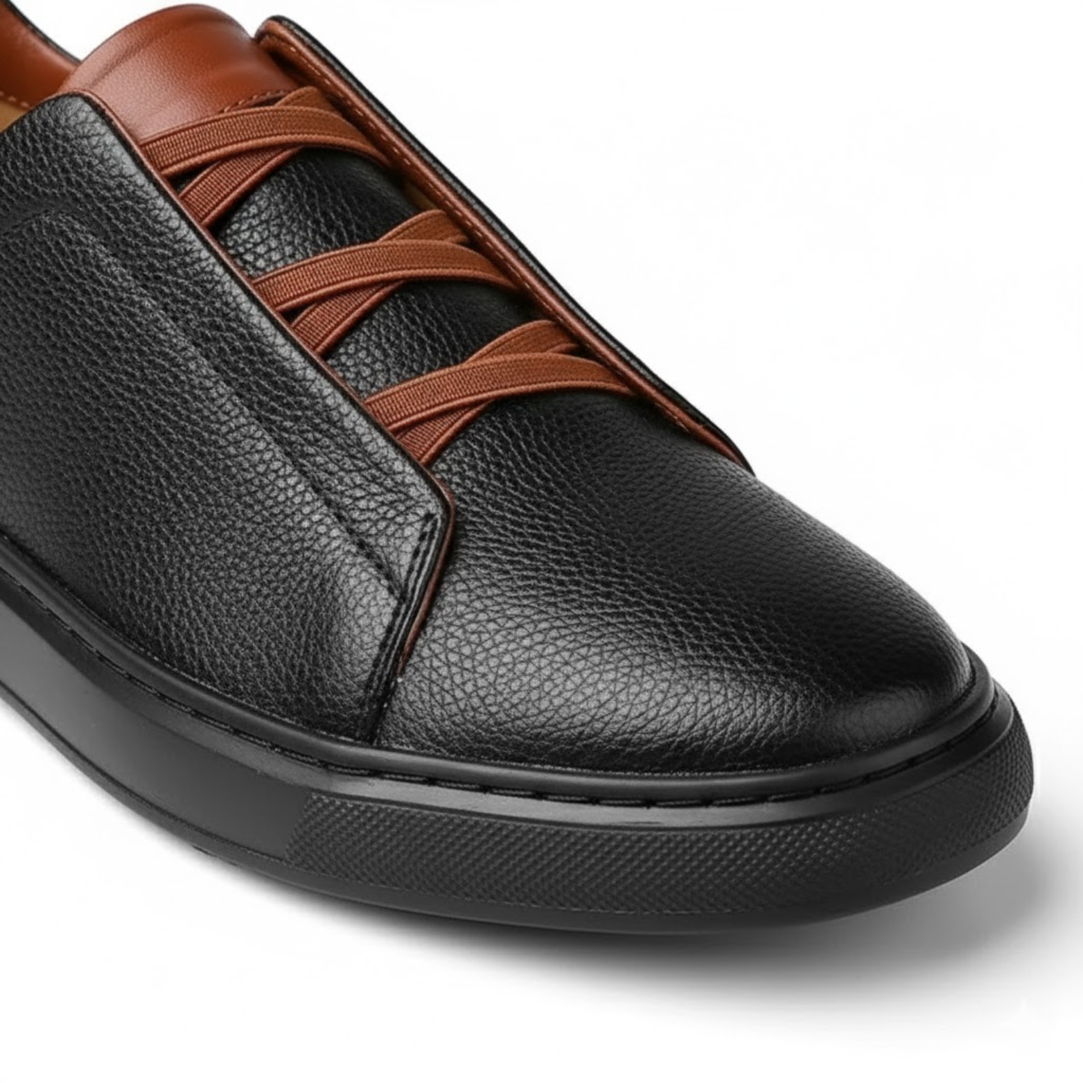 Men's Comfortable Leather Slip-On Sneaker