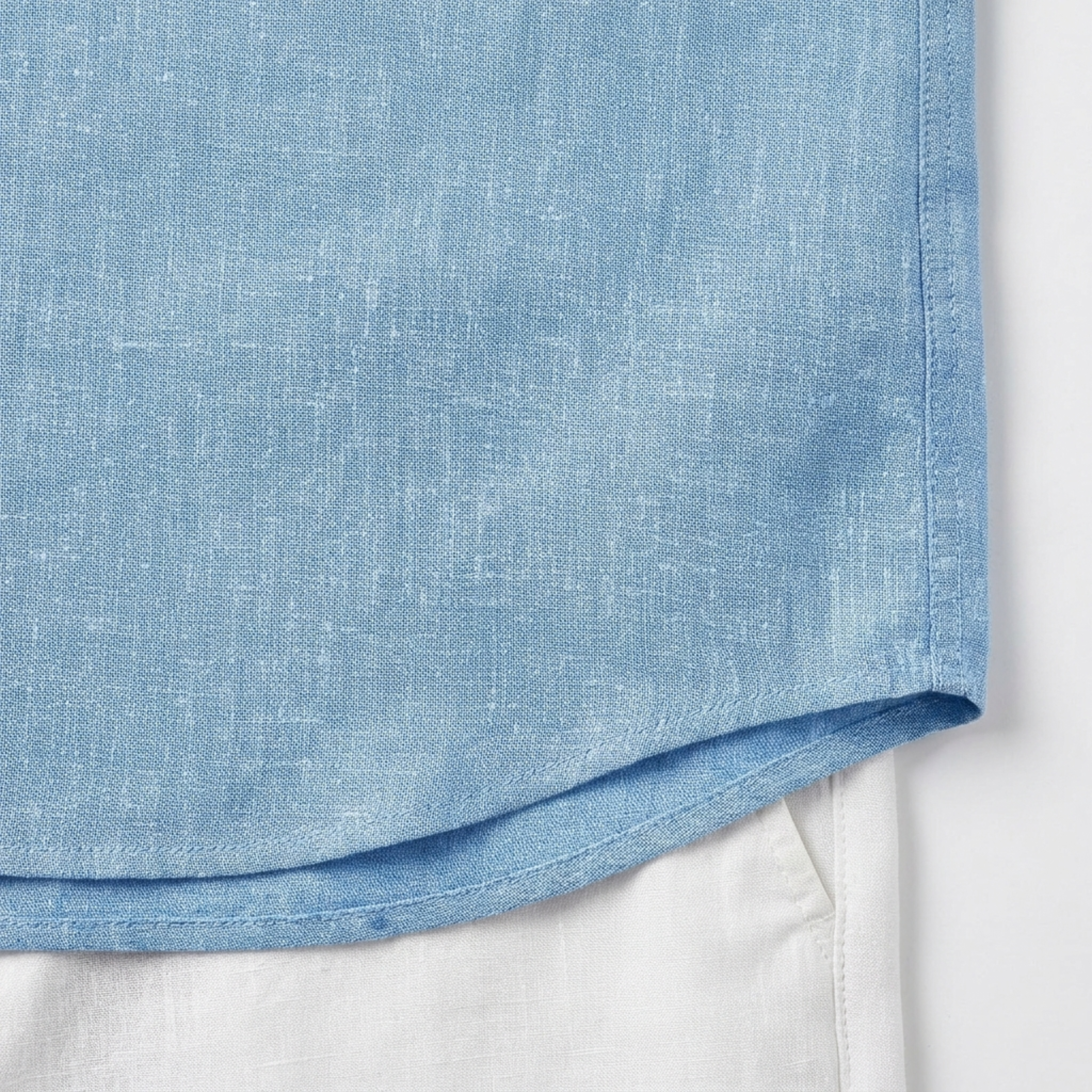 Men's linen polo shirt — regular fit short sleeve — holiday