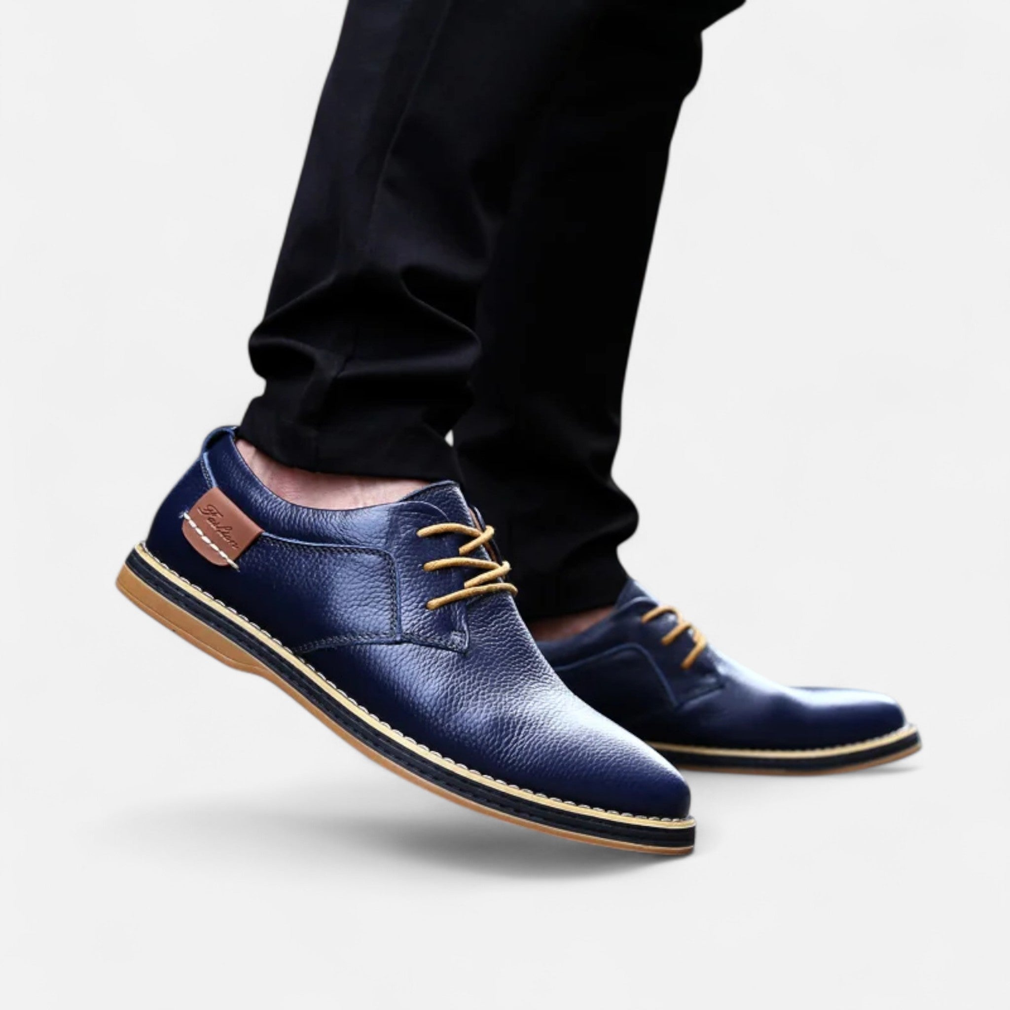 Veroux Mode | Men’s Classic Leather Oxfords