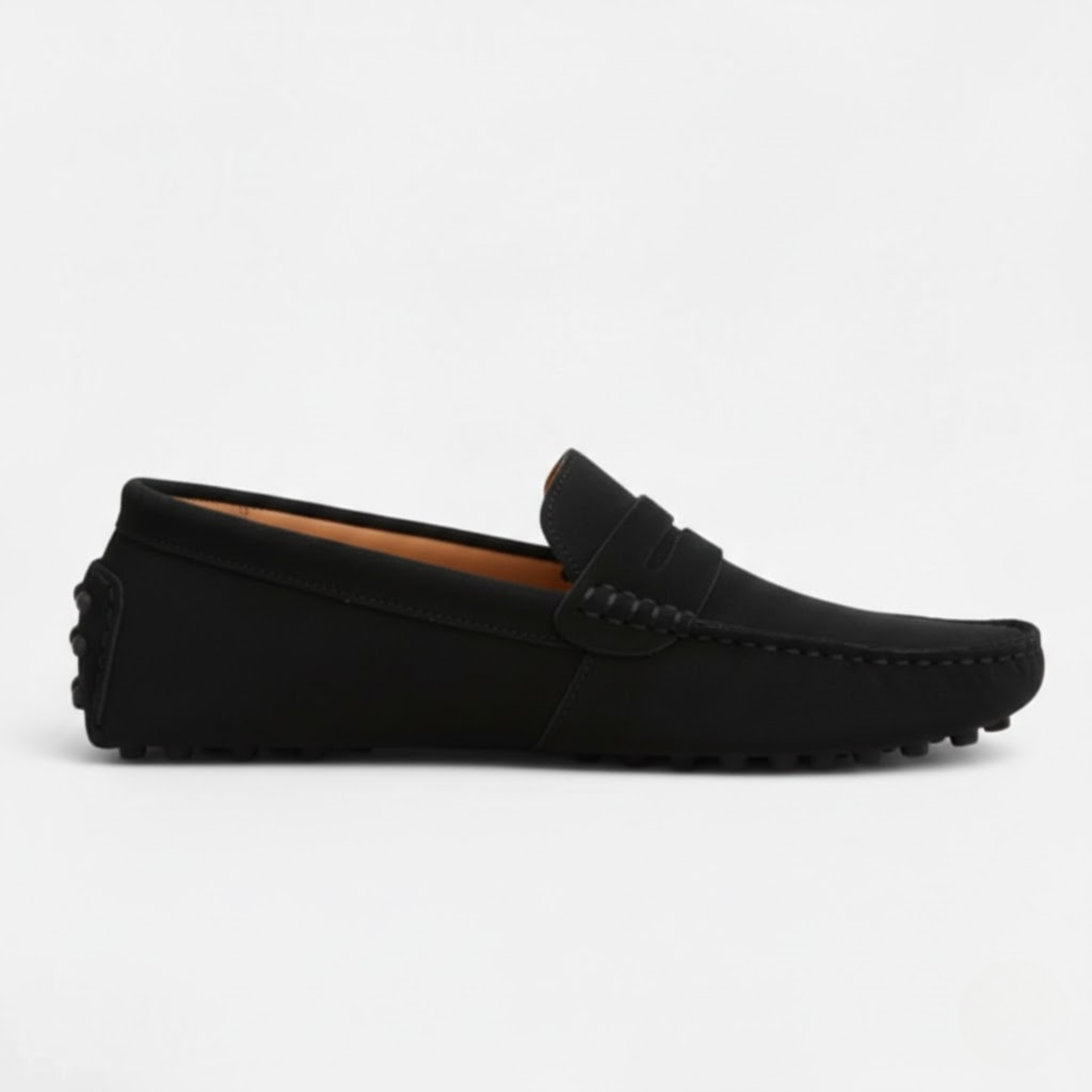 Men's Genuine Suede Leather Loafers Slip-On Driving Shoes Flat Moccasins