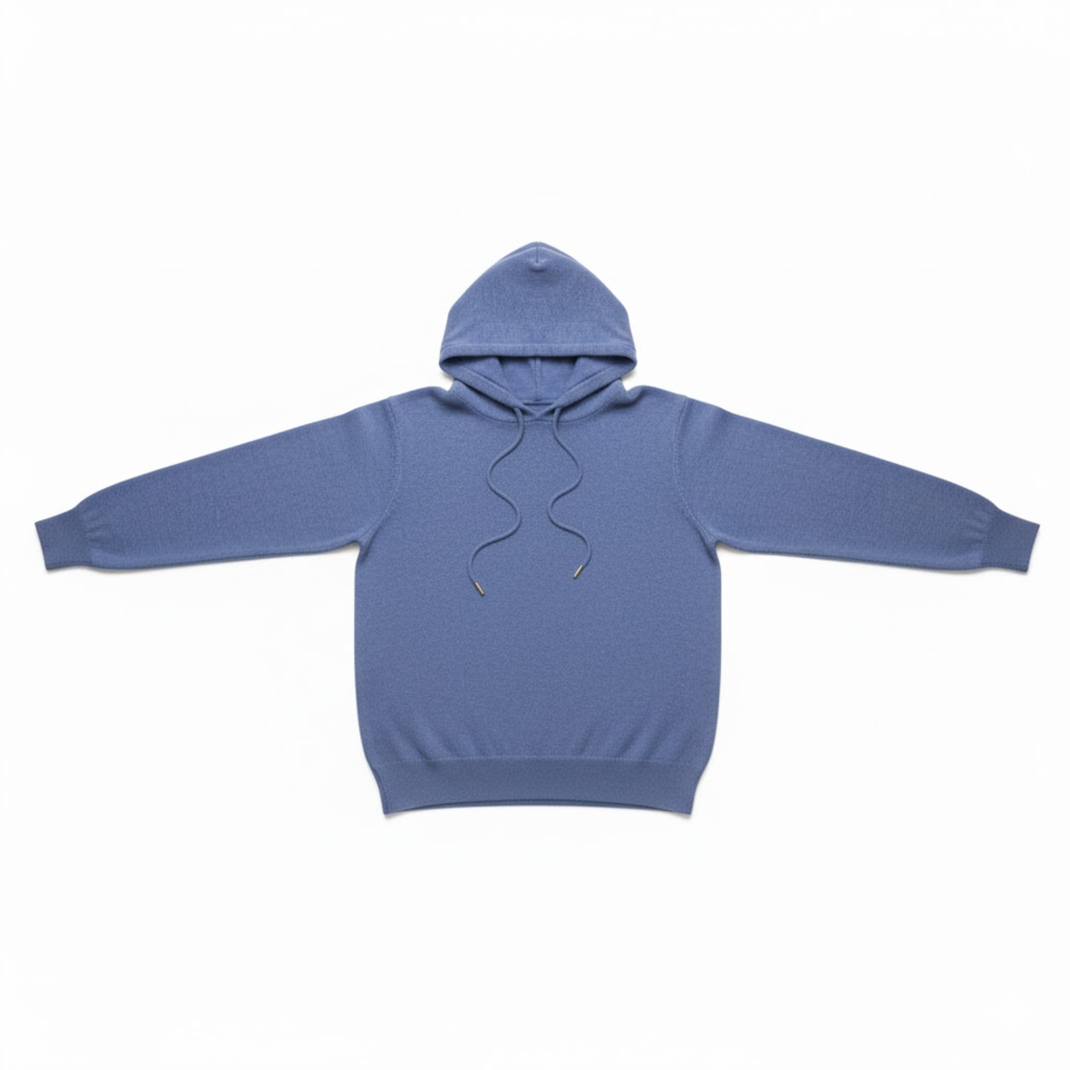 Men Merino Wool Hooded Knitted Pullover Sweater