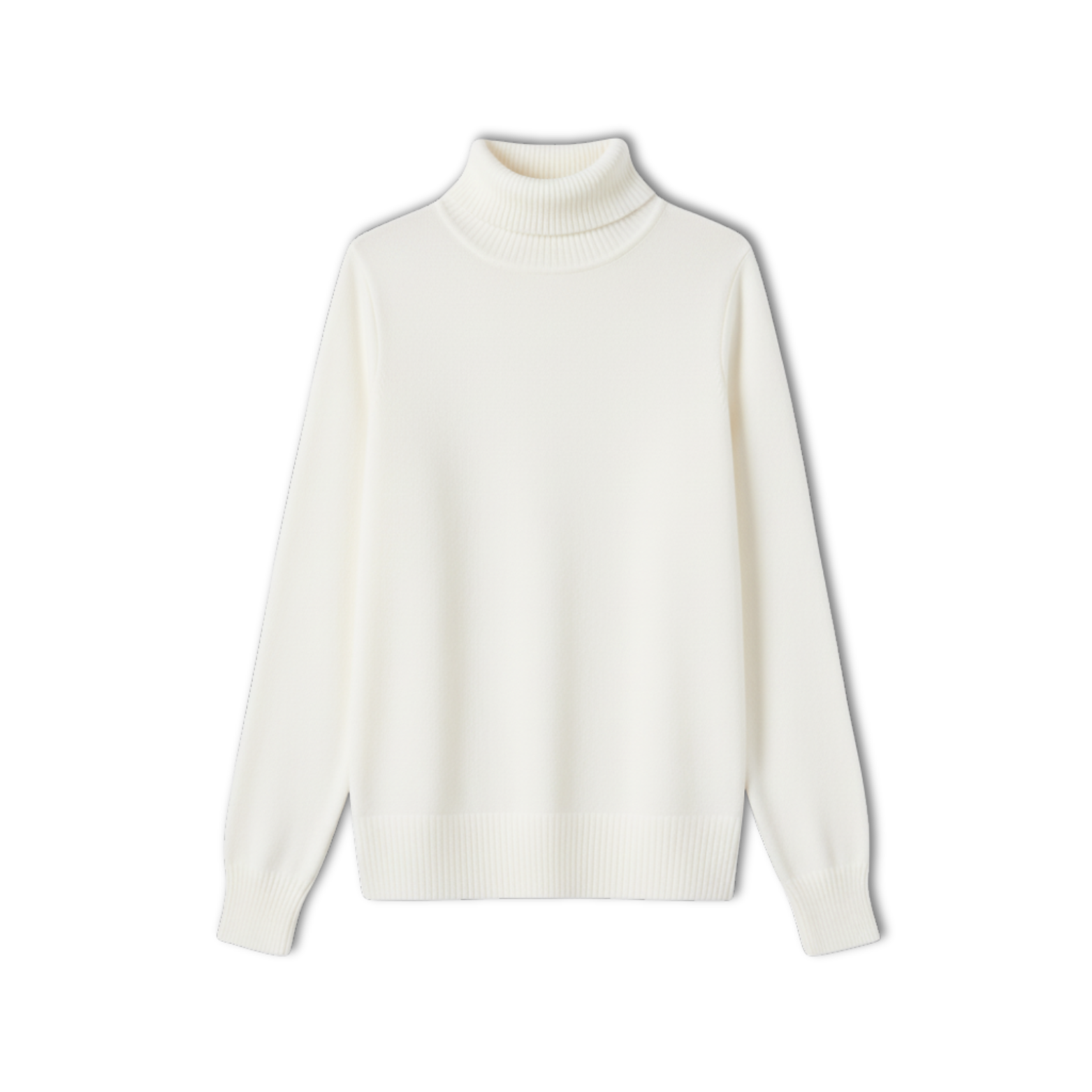 Merino Wool Cashmere Turtleneck Sweater Women Pullover