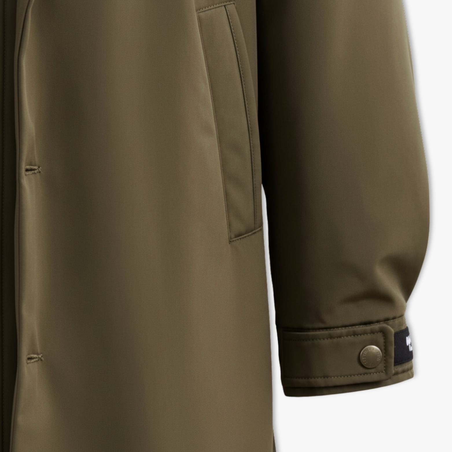 Trendy Men's Hooded Mid-Length Windbreaker Winter Korean Style