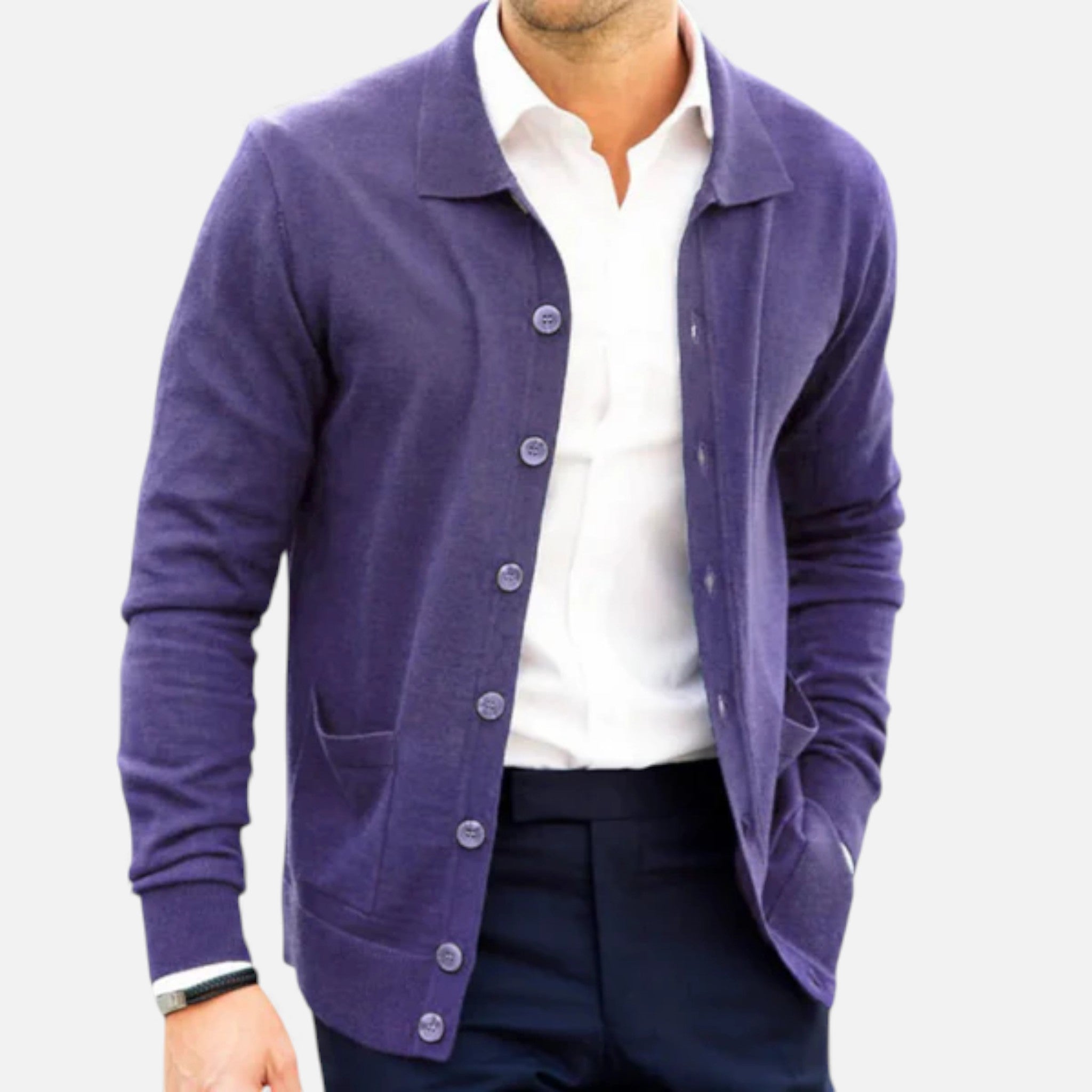 Veroux Mode | Men’s Polo Cardigan – Morley Edition