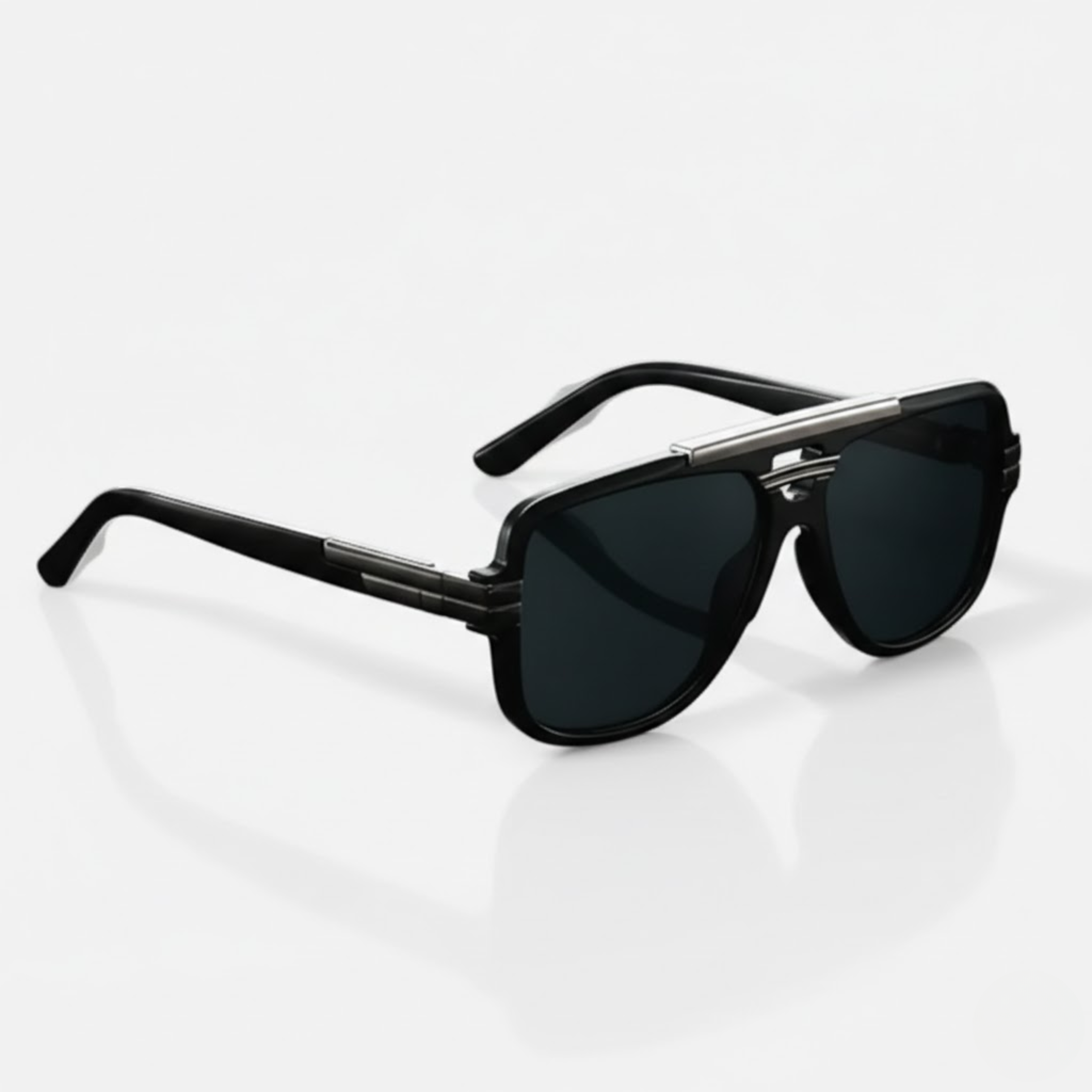 Double Bridge Pilot Sunglasses Oversized Fashion Shades UV400 Gradient Lens Eyewear