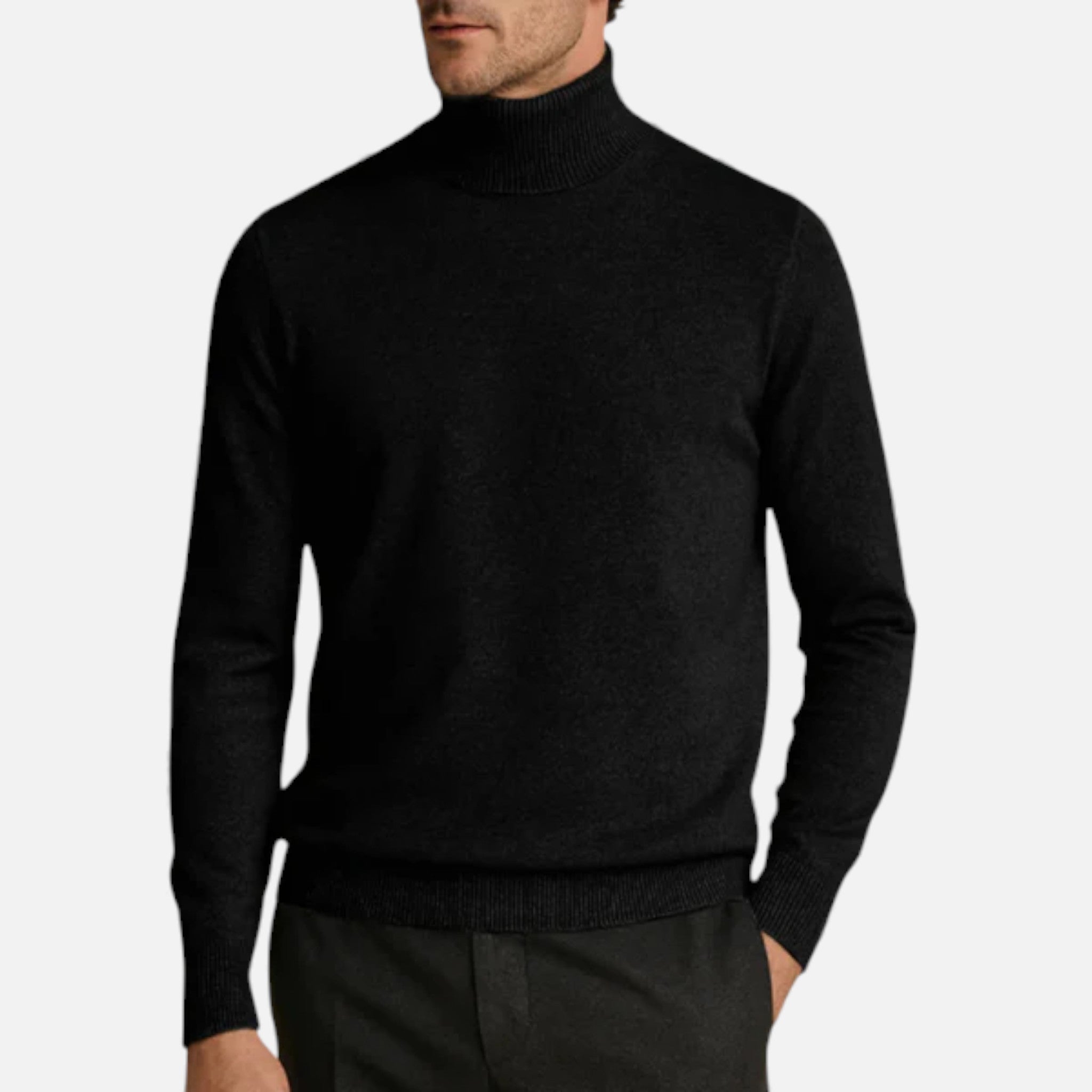 Veroux Mode | Men’s Ribbed Turtleneck Jumper – Sinclair Edition