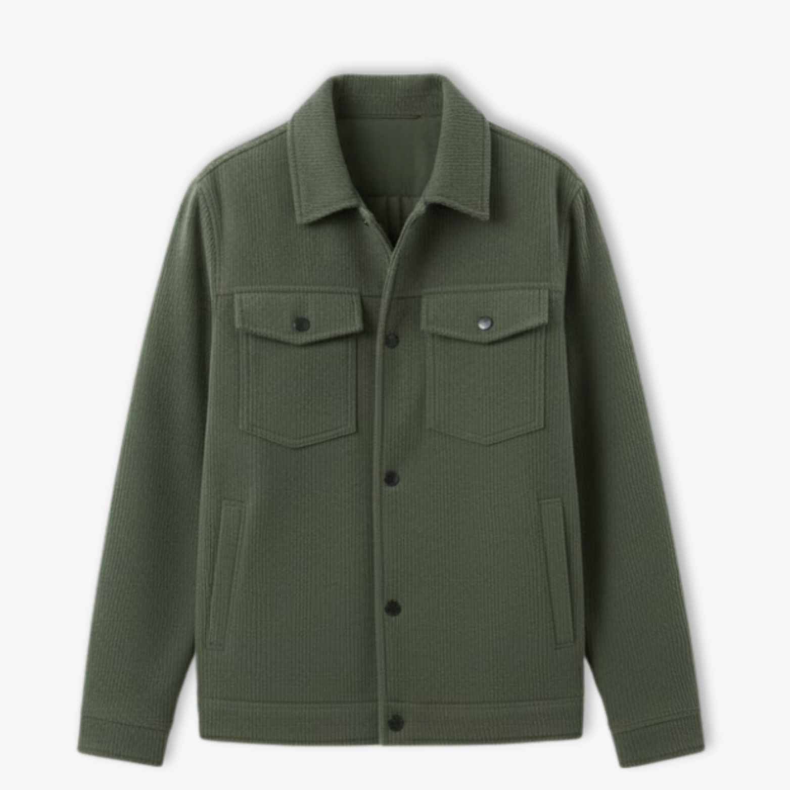 Men's Loose Fit Corduroy Collared Jacket