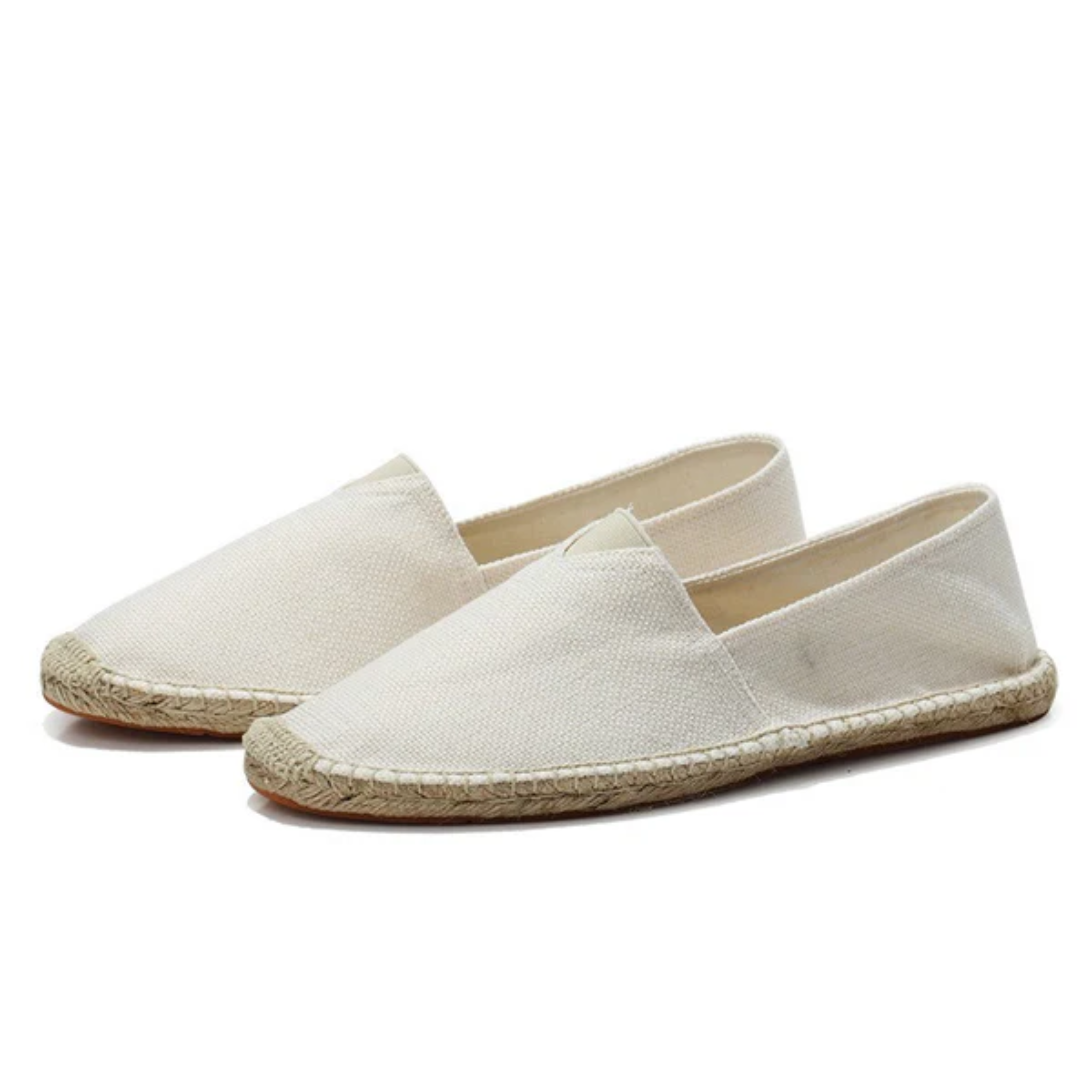 Men's linen espadrilles — canvas slip-on loafers — beach vacation