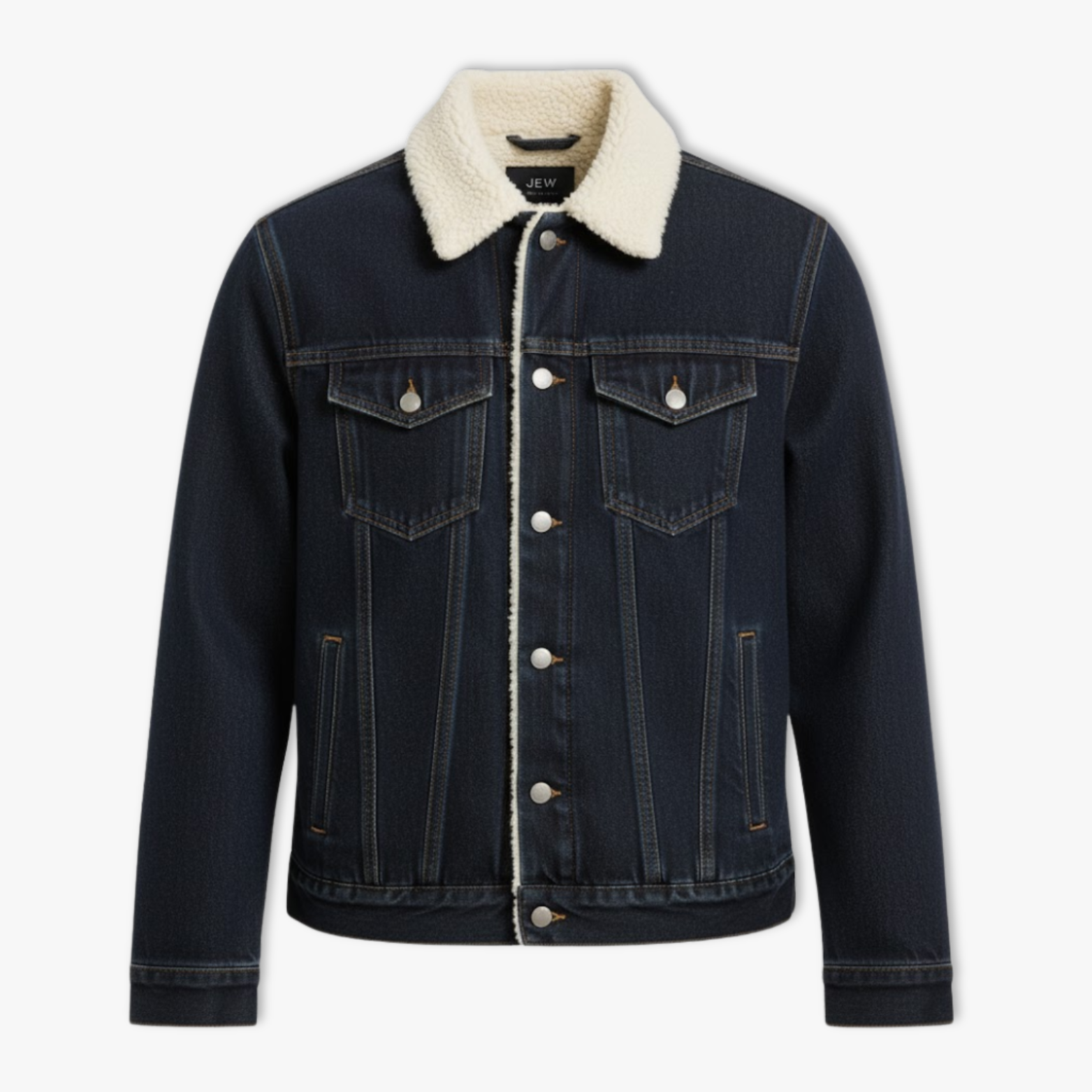 Men's Sherpa Lined Corduroy Trucker Jacket Cotton Fleece Cargo Workwear Coat