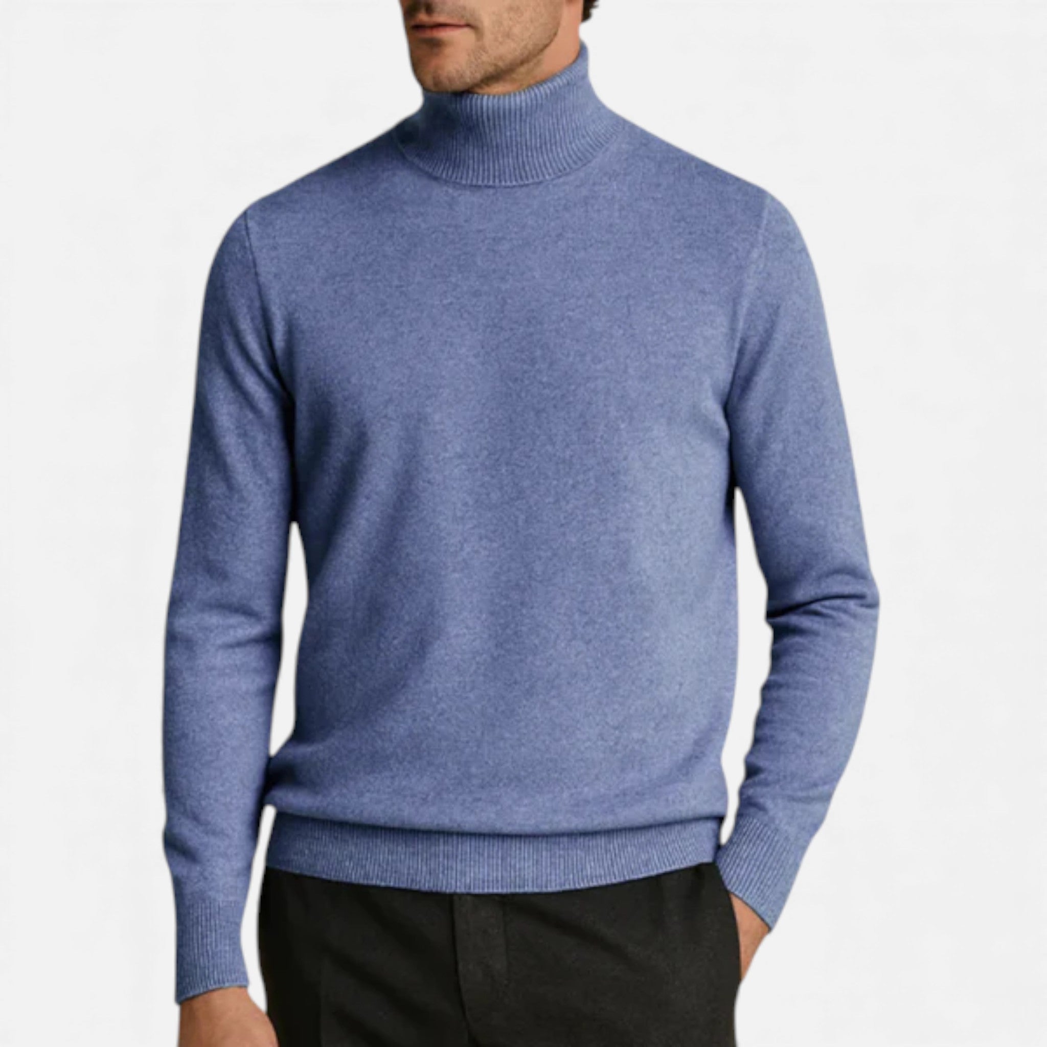 Veroux Mode | Men’s Ribbed Turtleneck Jumper – Sinclair Edition
