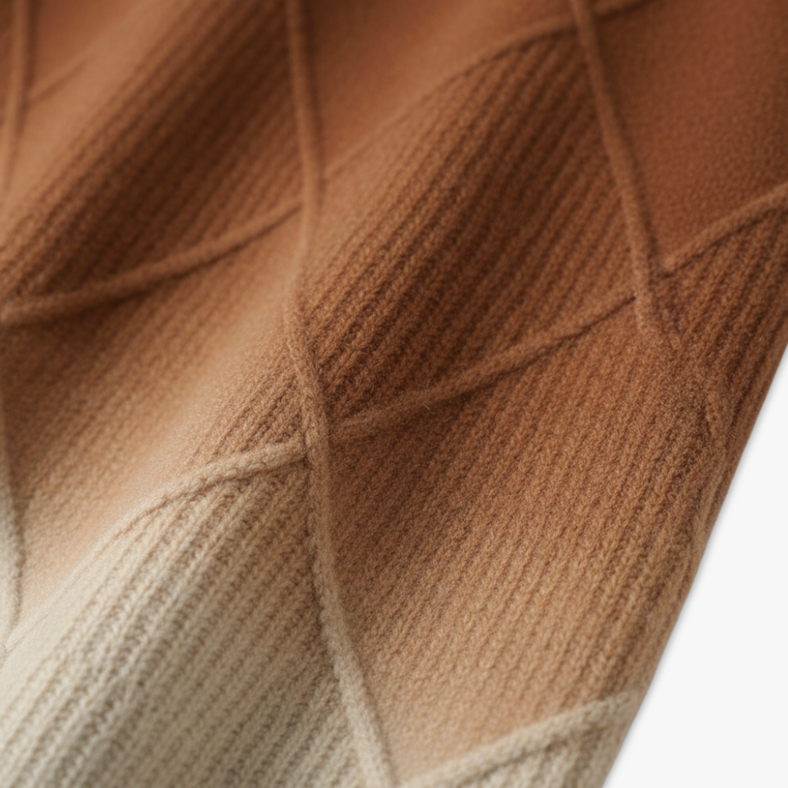 Men Gradient Knitwear Loose Fit Round Neck Pullover