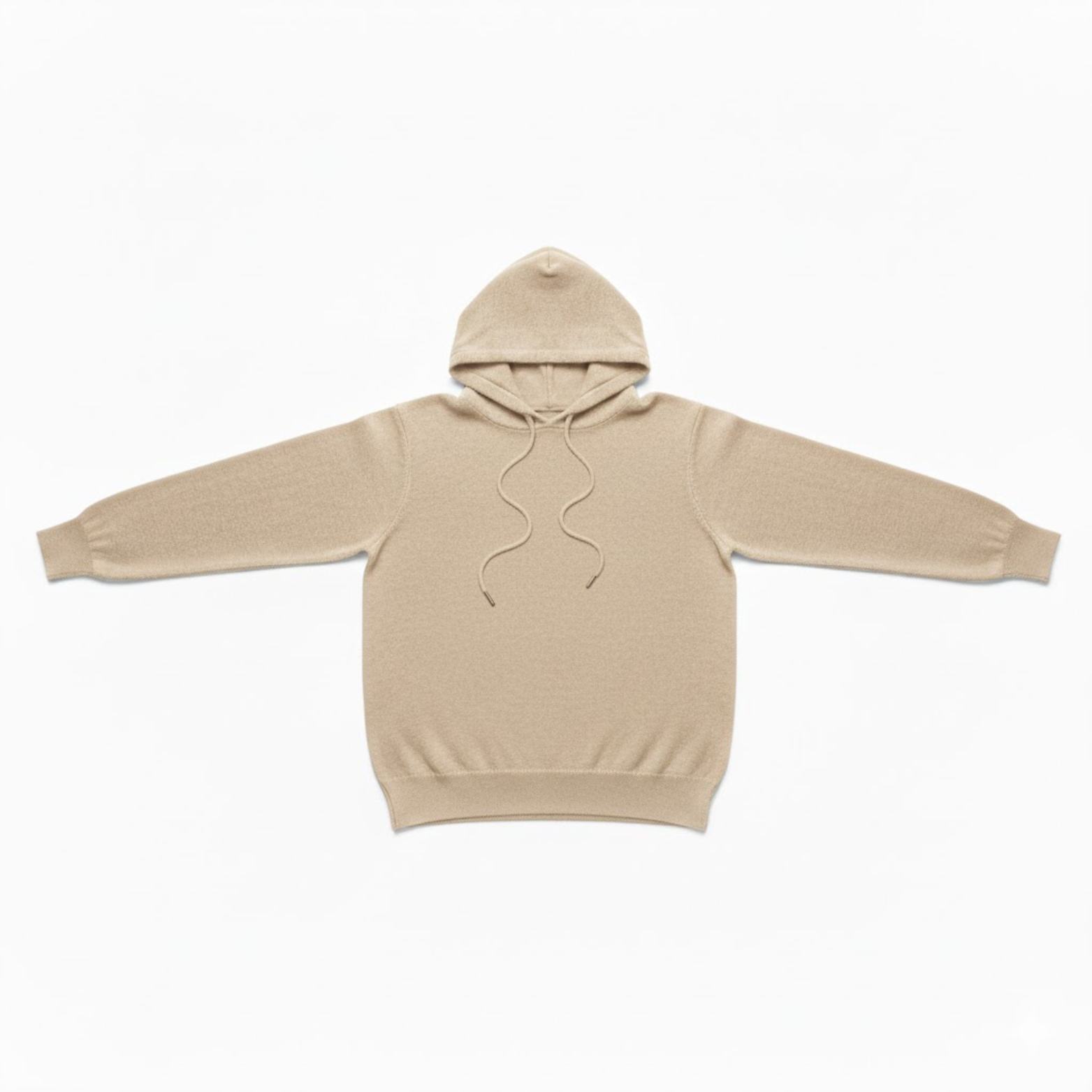 Men Merino Wool Hooded Knitted Pullover Sweater