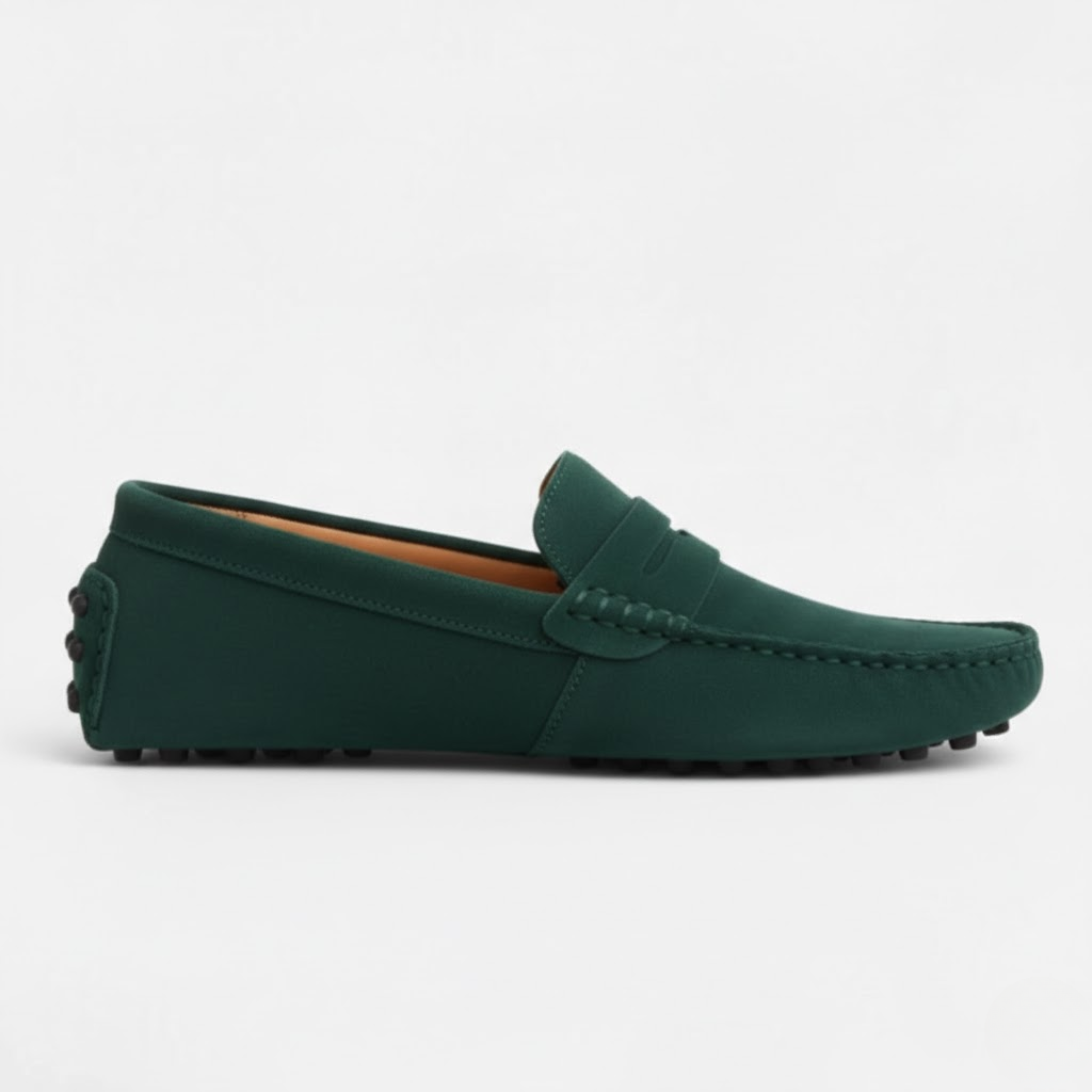 Men's Genuine Suede Leather Loafers Slip-On Driving Shoes Flat Moccasins