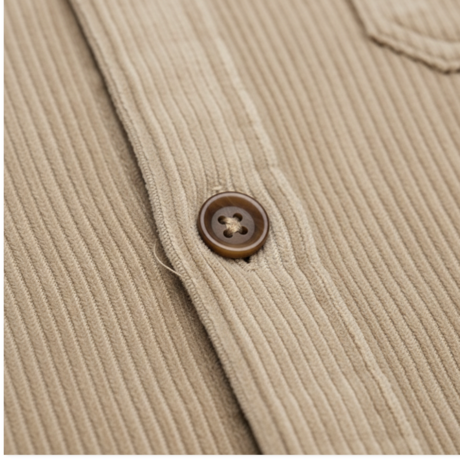 Men's Corduroy Shirt Jacket Long Sleeve Button Down Casual Loose Fit Shacket