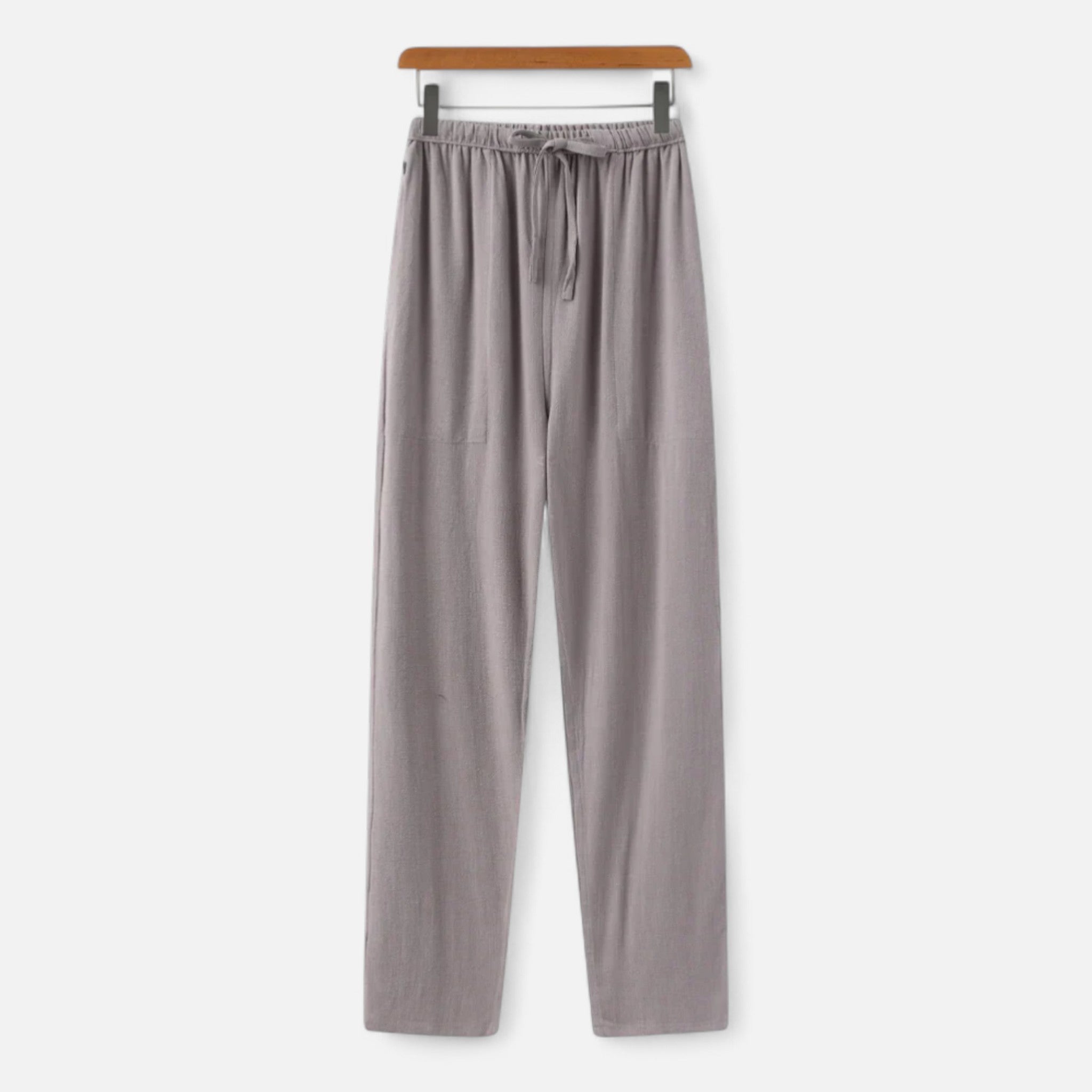 Veroux Mode | Men’s Slim Fit Linen Trousers – Streamlined Elegance, Cool Precision