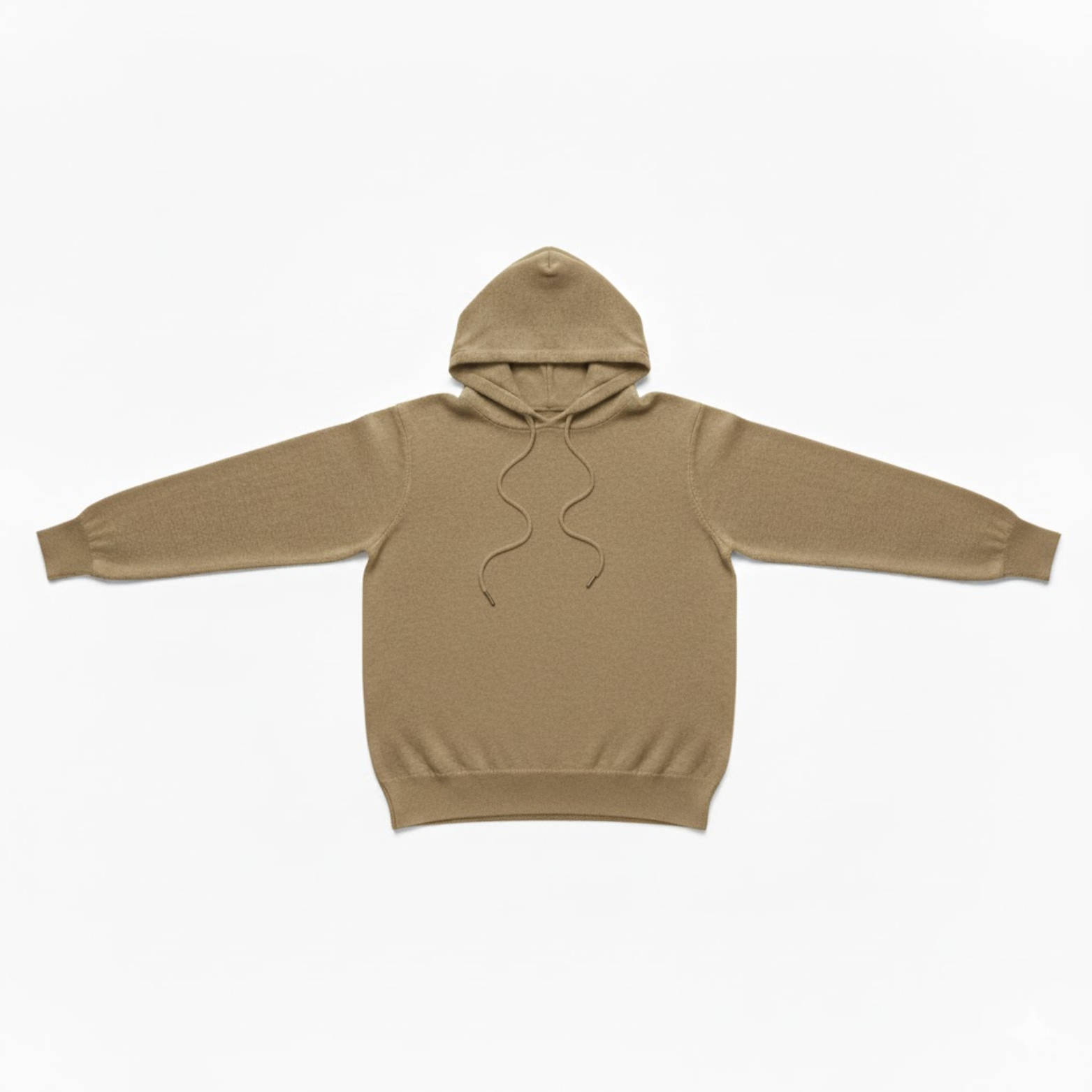 Men Merino Wool Hooded Knitted Pullover Sweater