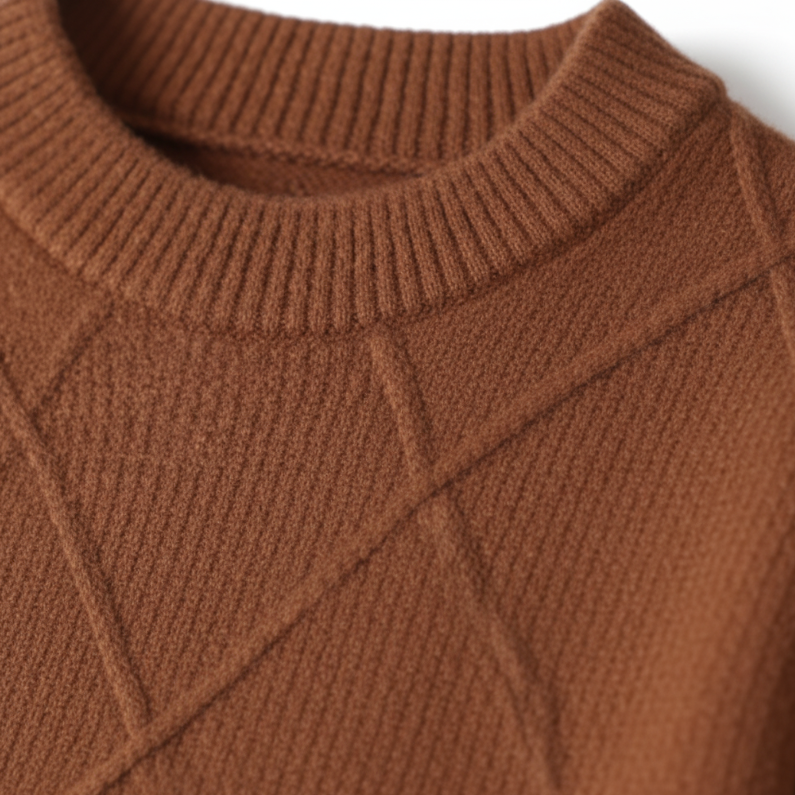 Men Gradient Knitwear Loose Fit Round Neck Pullover