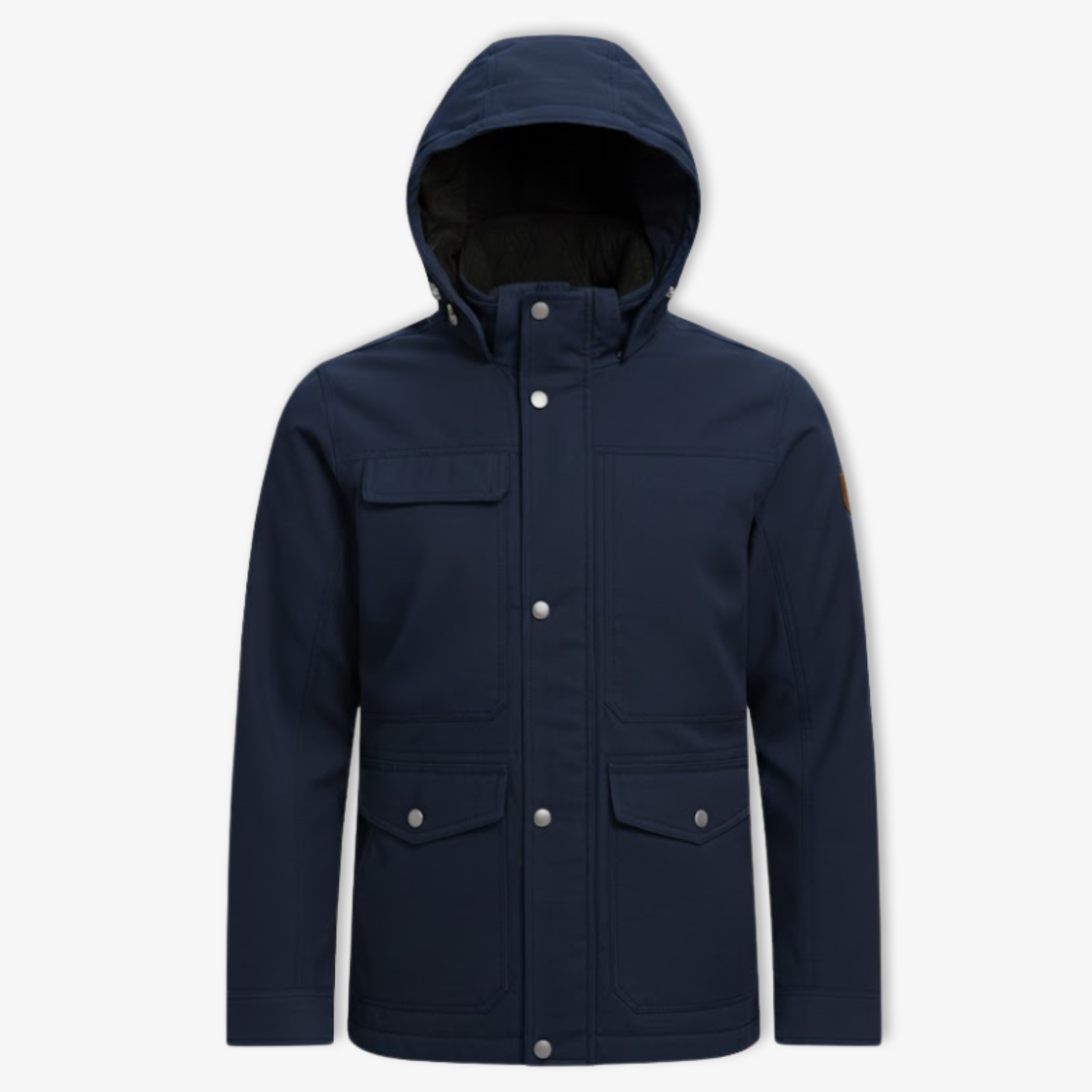 Men's Fleece Lined Cargo Jacket Hooded Winter Tactical Outerwear Thick Warm Coat