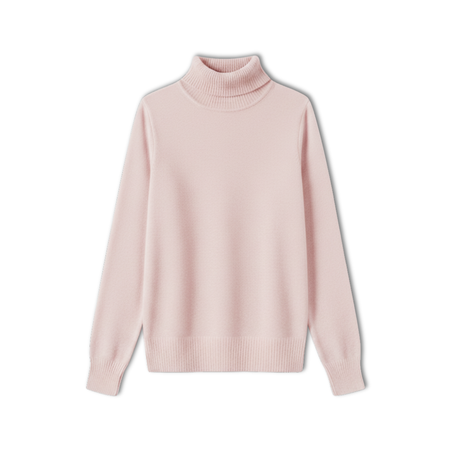 Merino Wool Cashmere Turtleneck Sweater Women Pullover