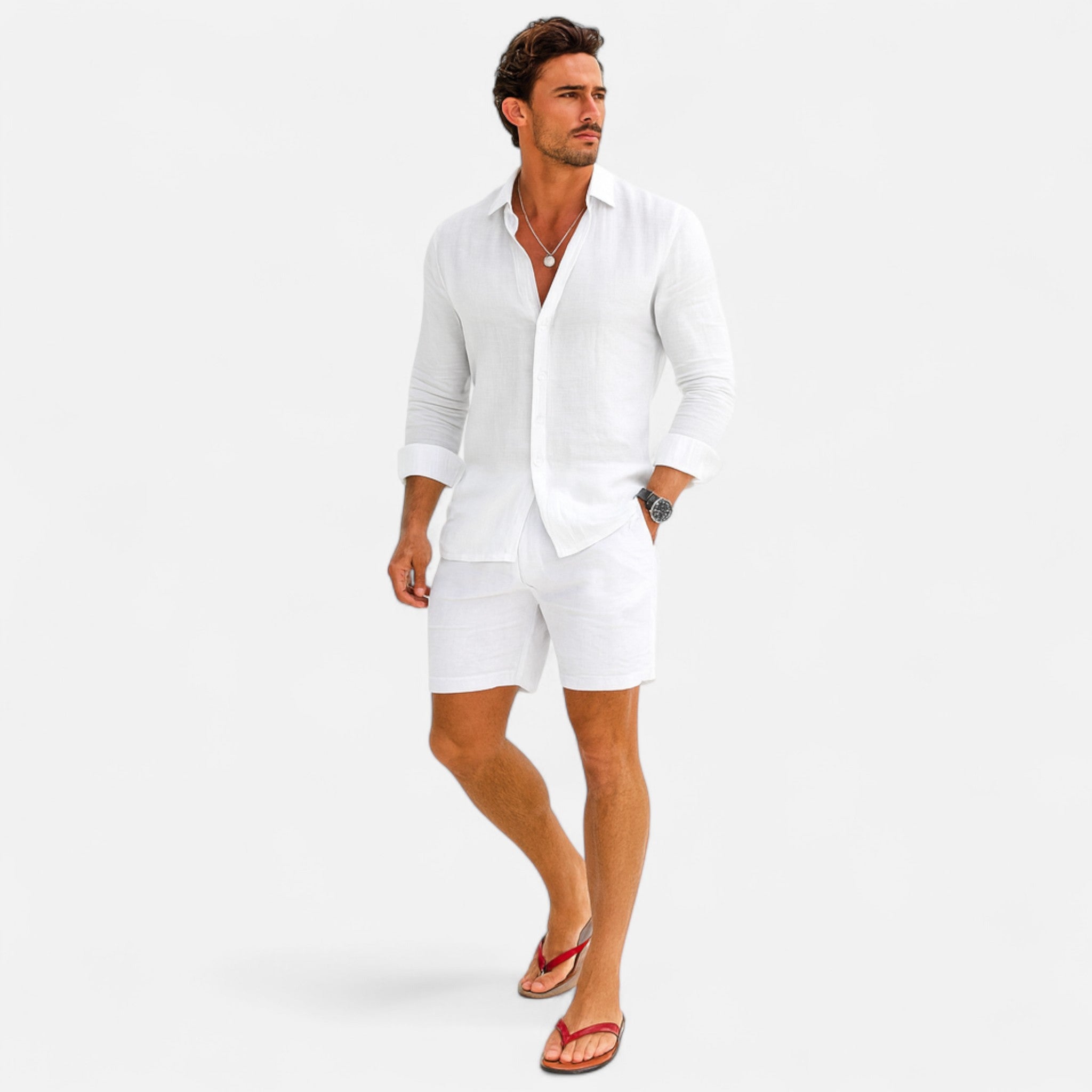 Veroux Mode | Men’s Linen Heritage Shirt