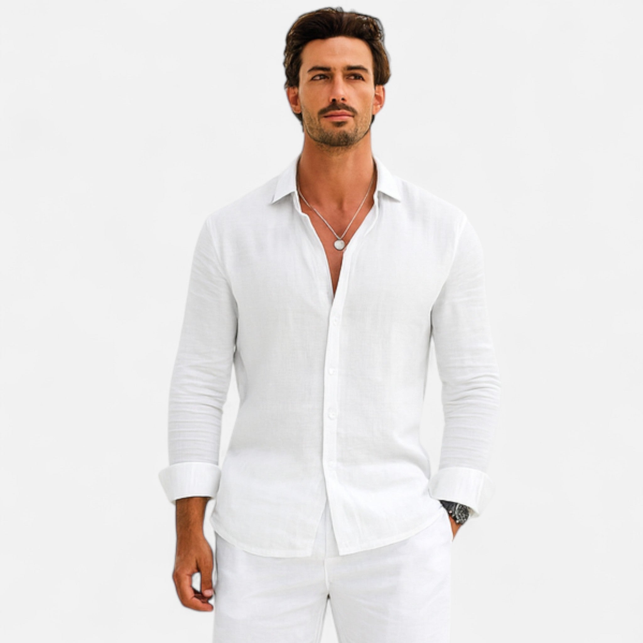 Veroux Mode | Men’s Linen Heritage Shirt