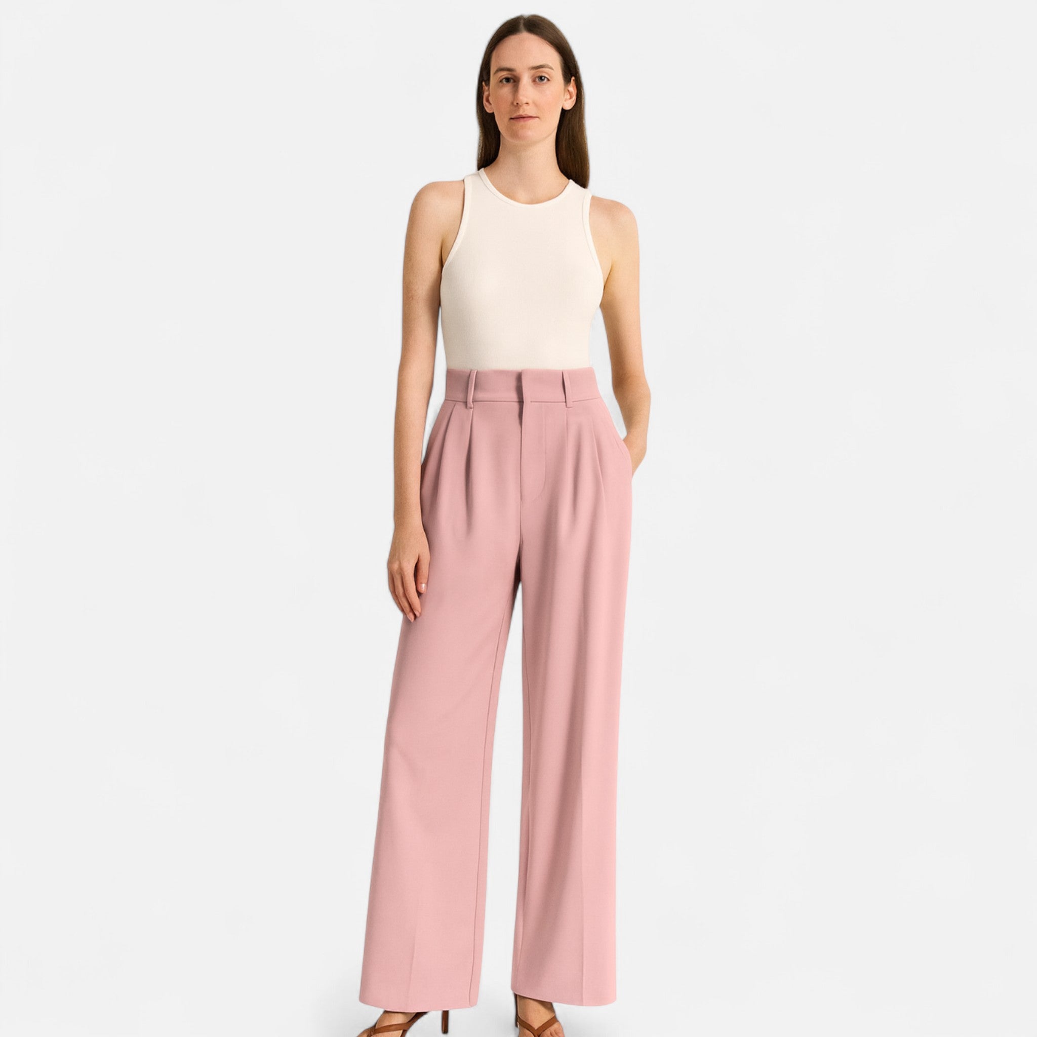 Veroux Mode | Women’s Wide-Leg Trousers – Flowing Silhouette, Tailored Grace