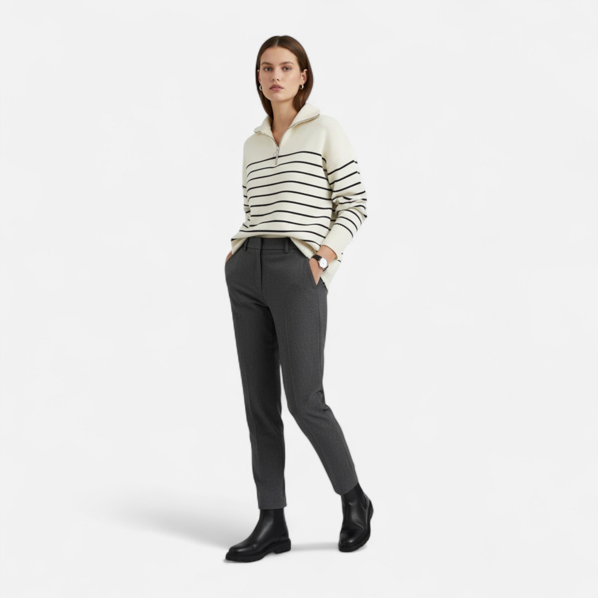 Veroux Mode | Women’s Knit Sweater – Chic Timeless Elegance