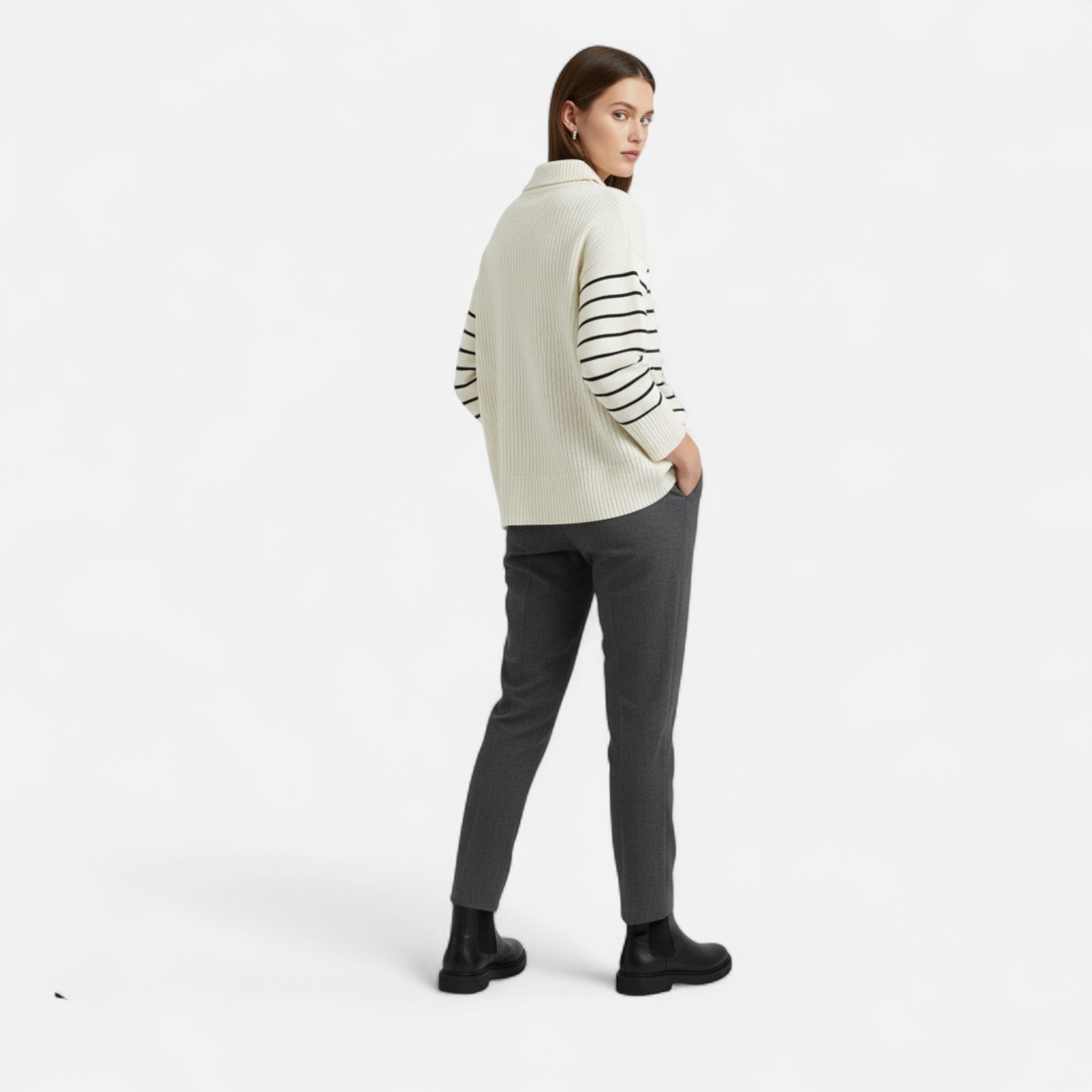 Veroux Mode | Women’s Knit Sweater – Chic Timeless Elegance