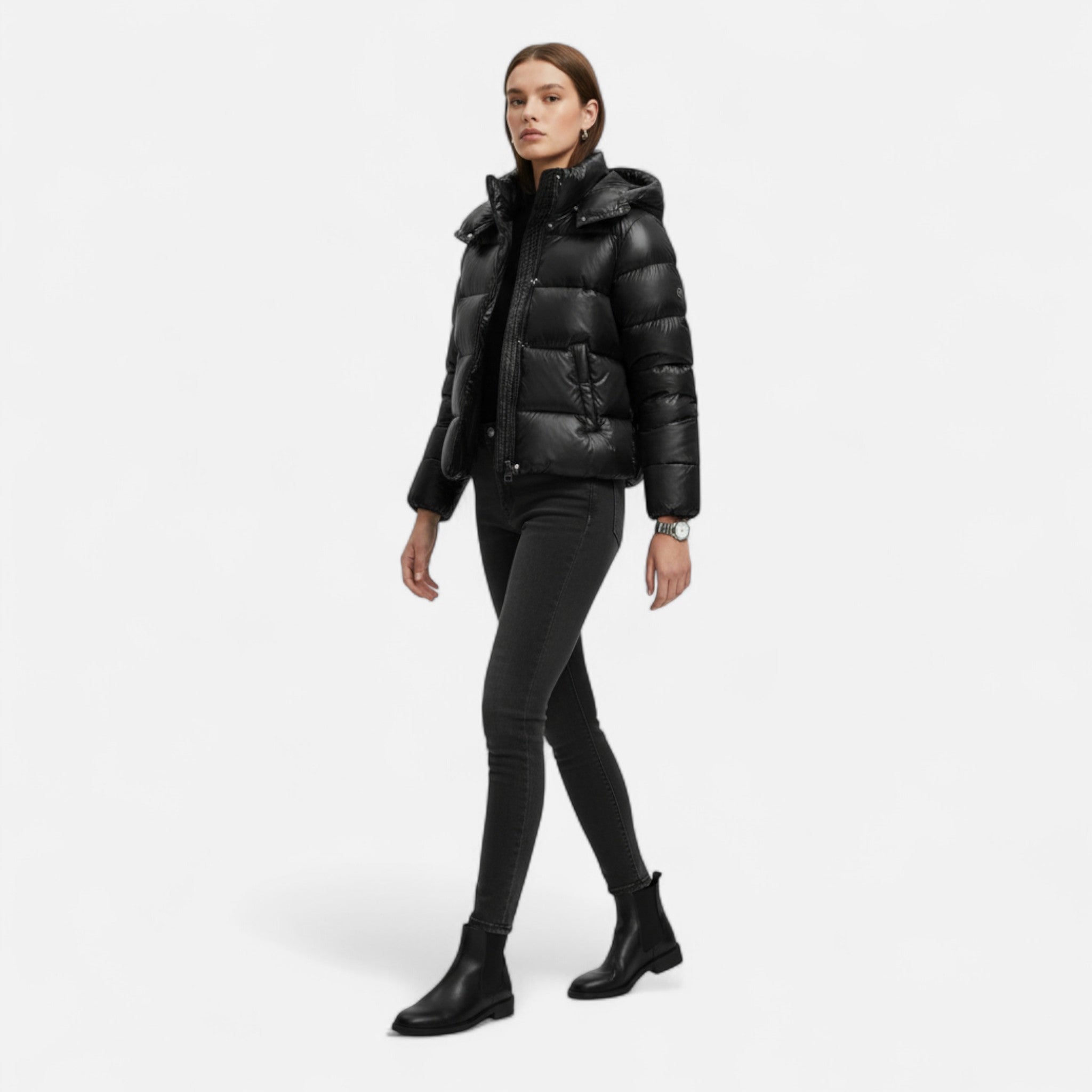 Veroux Mode | Women’s Slim Puffer Jacket Elegance