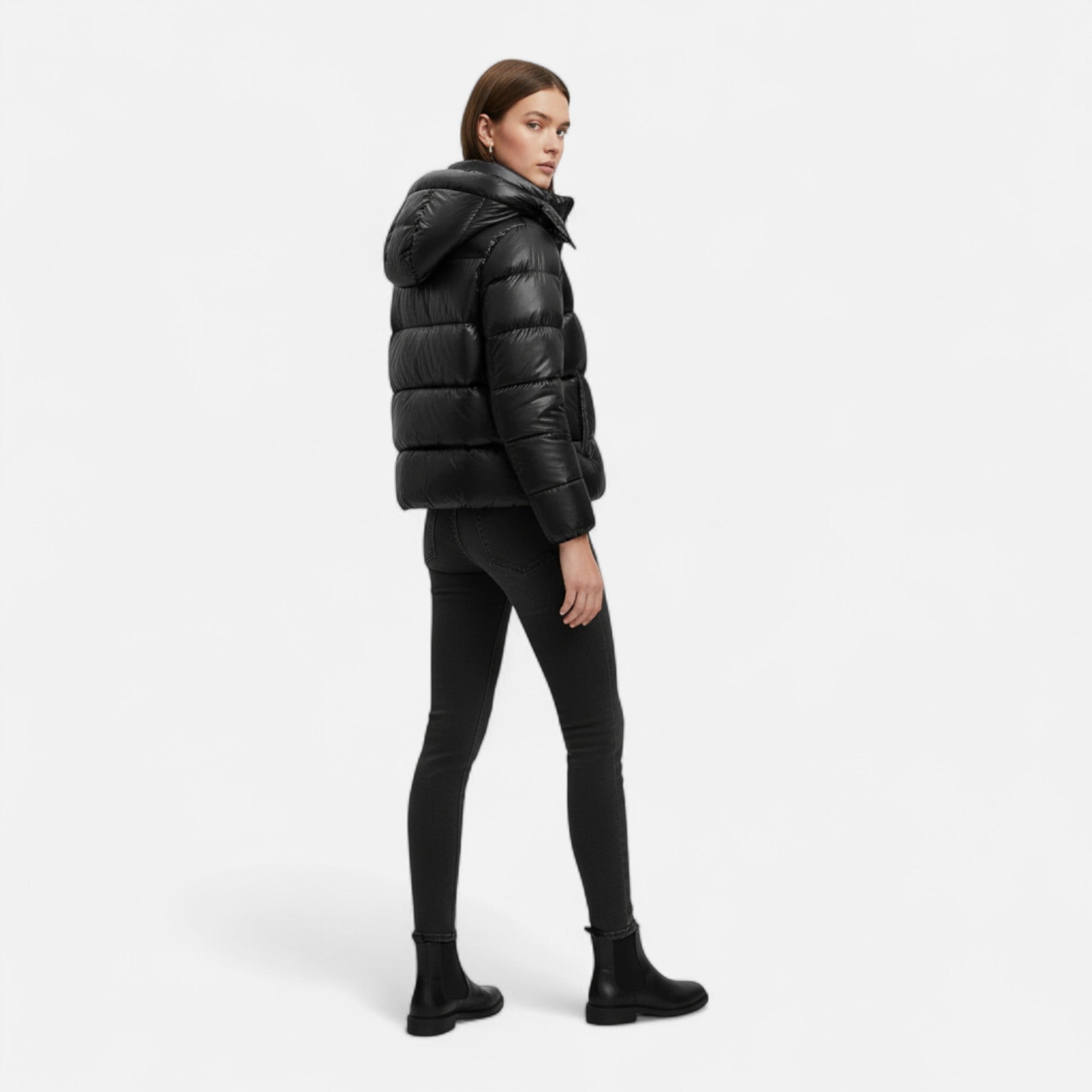 Veroux Mode | Women’s Slim Puffer Jacket Elegance