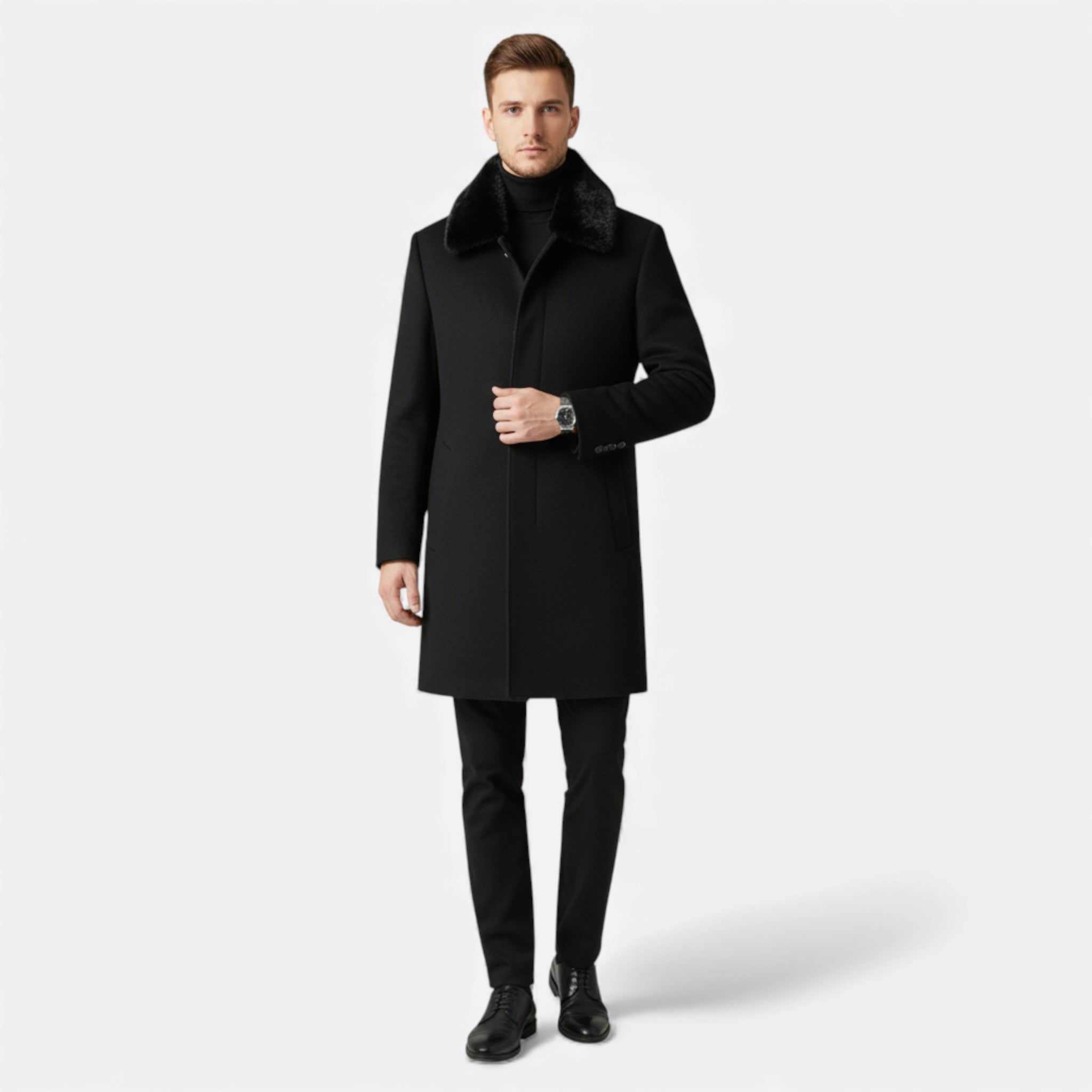 Veroux Mode | Men’s Timeless Overcoat – Baxnet Edition