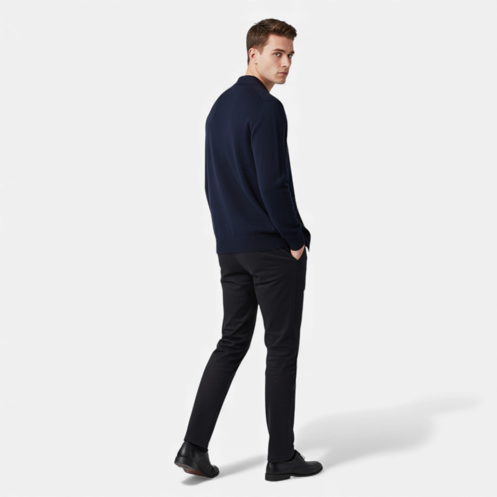 Veroux Mode | Men’s Polo Cardigan – Morley Edition