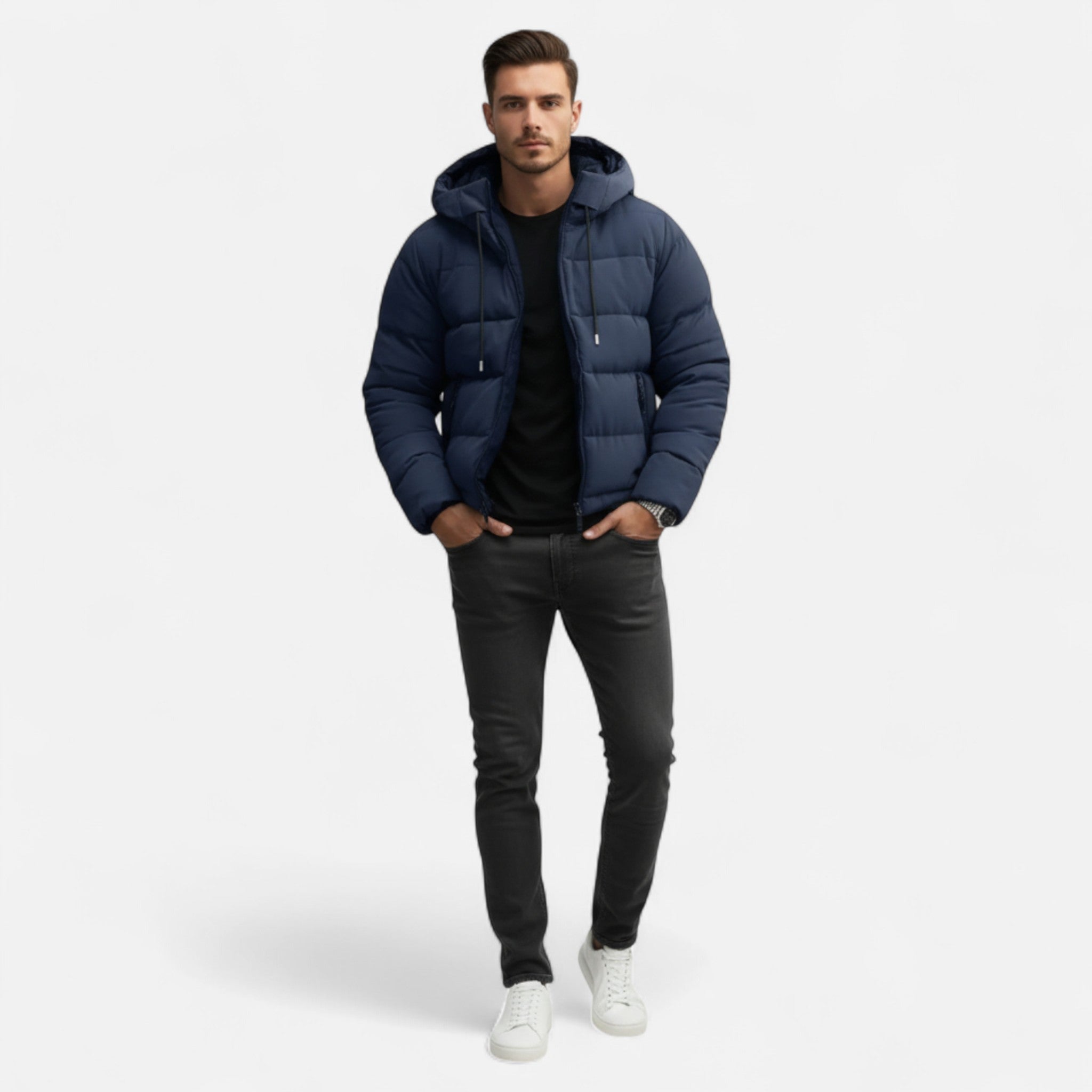 Veroux Mode | Men’s Quilted Winter Jacket