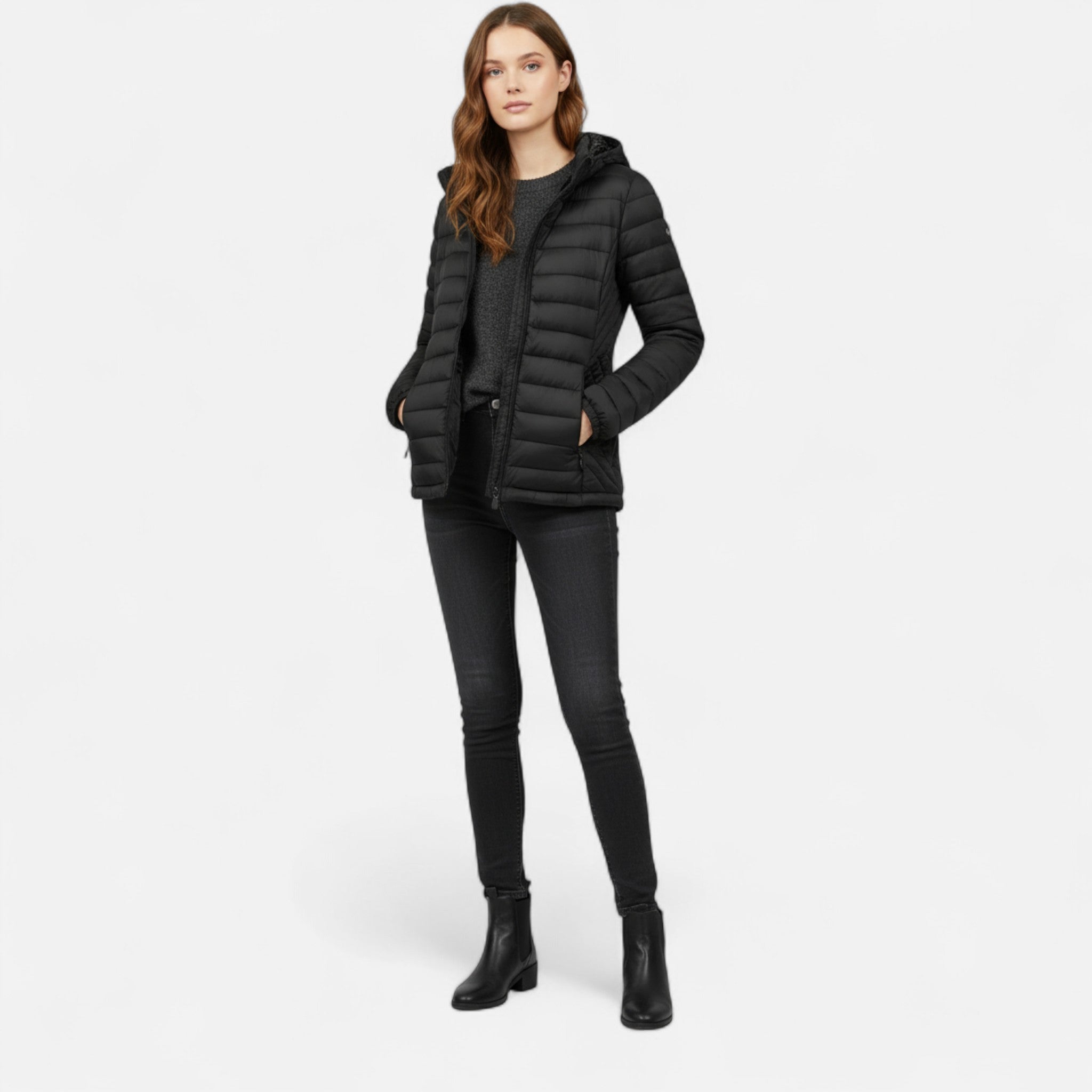 Veroux Mode | Women’s Lightweight Hooded Winter Jacket