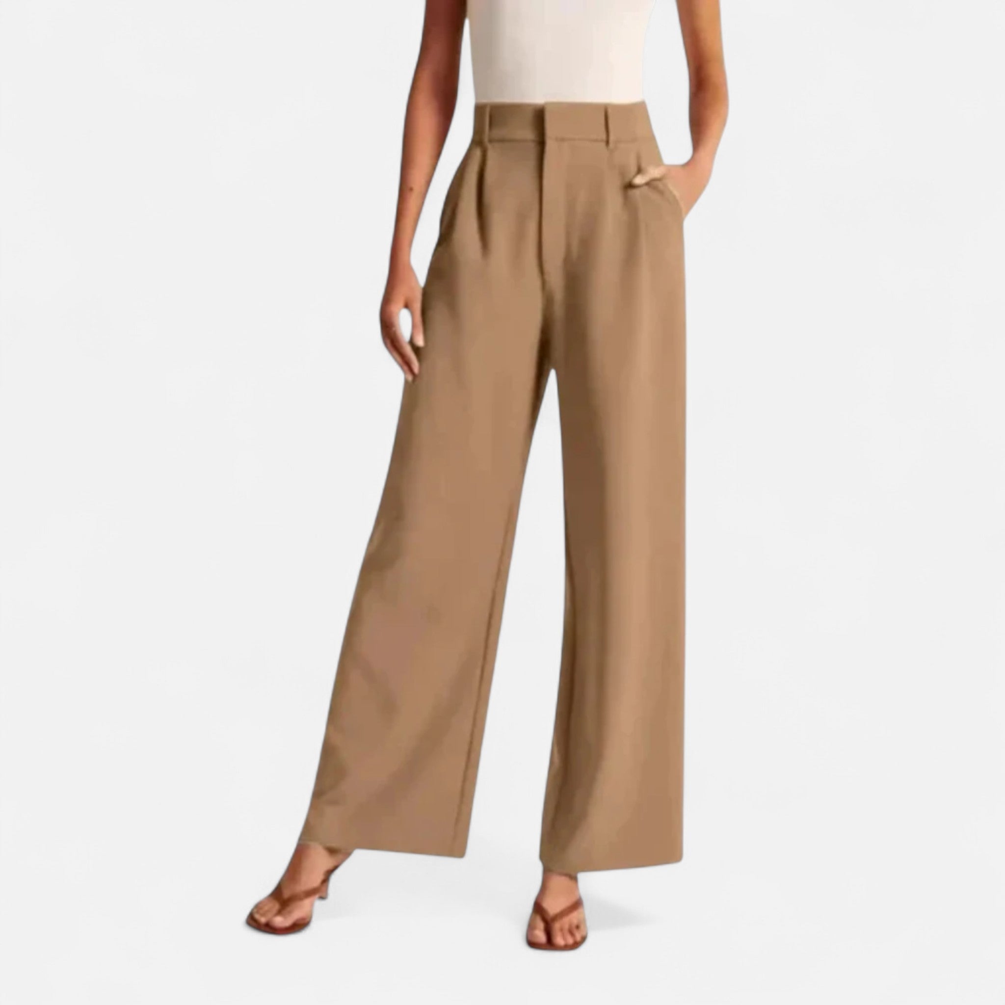 Veroux Mode | Women’s Wide-Leg Trousers – Flowing Silhouette, Tailored Grace