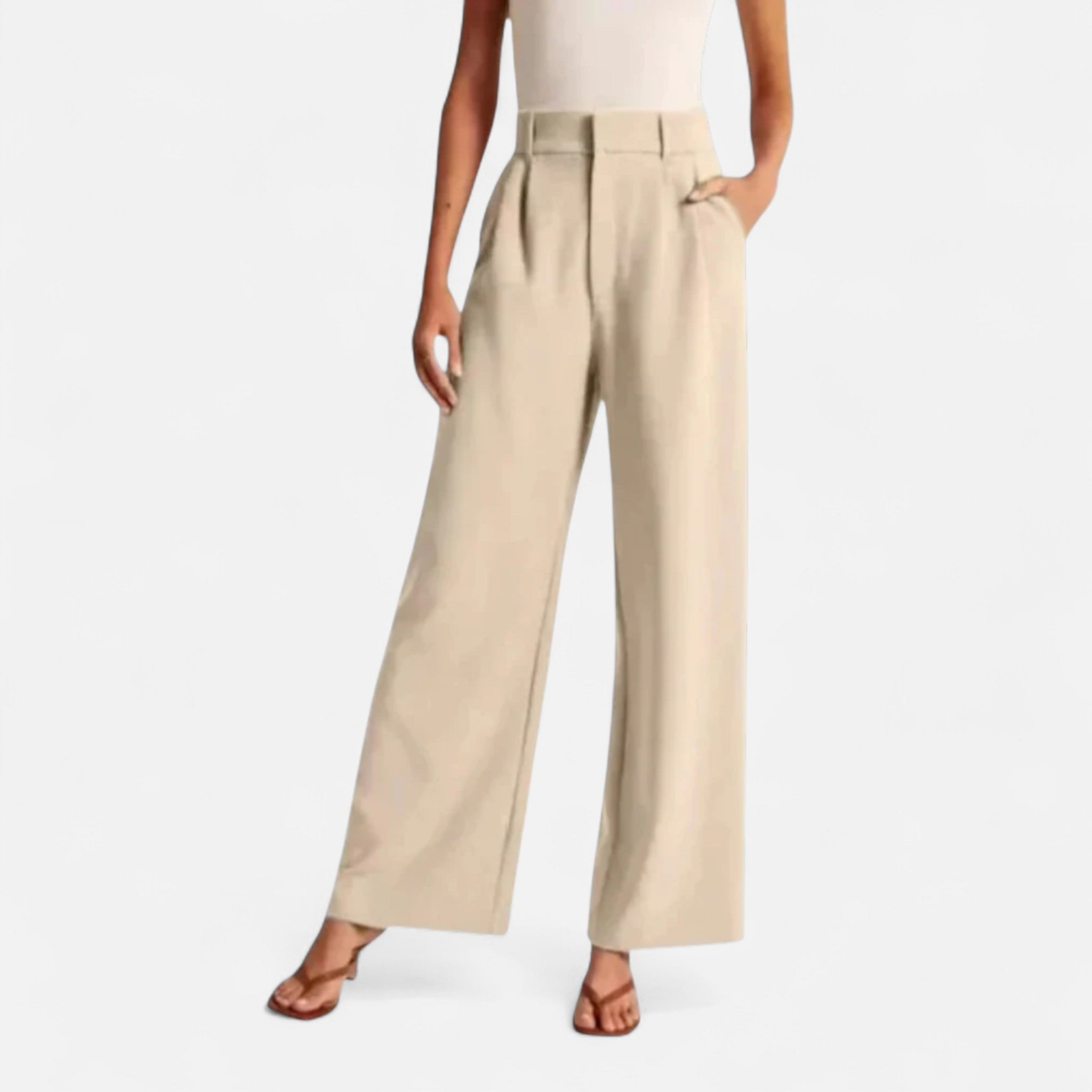 Veroux Mode | Women’s Wide-Leg Trousers – Flowing Silhouette, Tailored Grace
