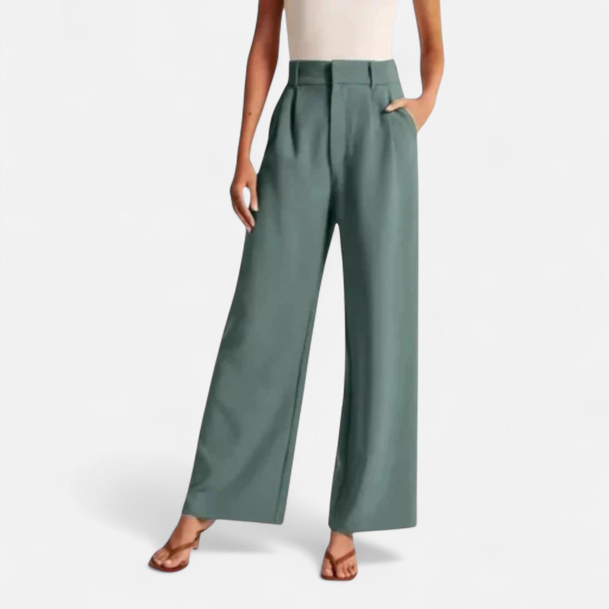 Veroux Mode | Women’s Wide-Leg Trousers – Flowing Silhouette, Tailored Grace