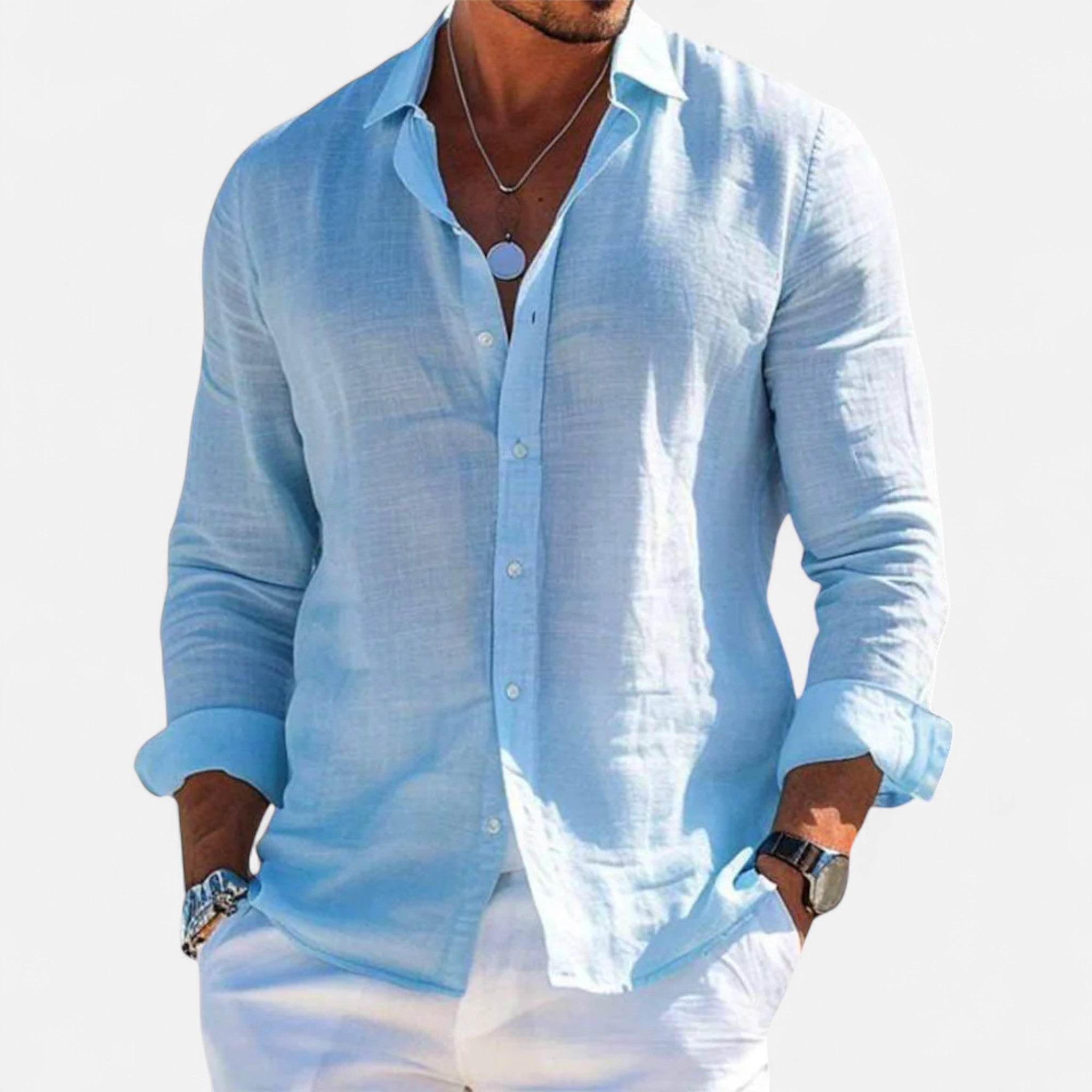 Veroux Mode | Men’s Linen Heritage Shirt