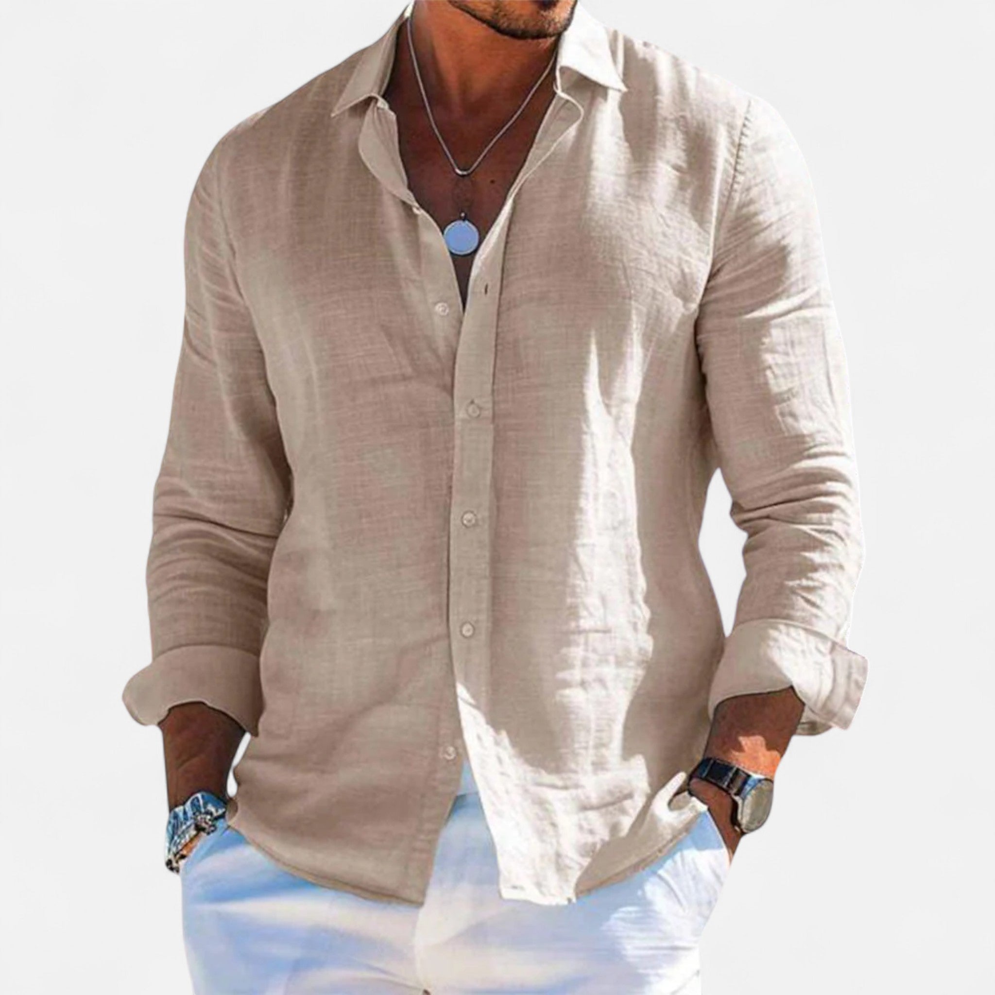 Veroux Mode | Men’s Linen Heritage Shirt
