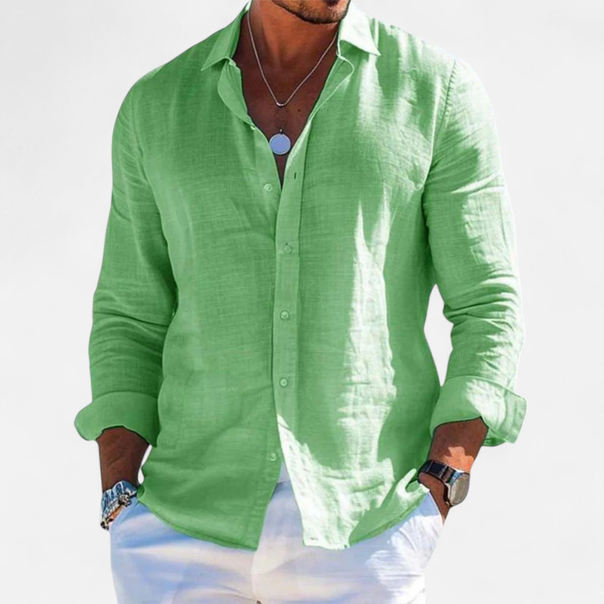 Veroux Mode | Men’s Linen Heritage Shirt
