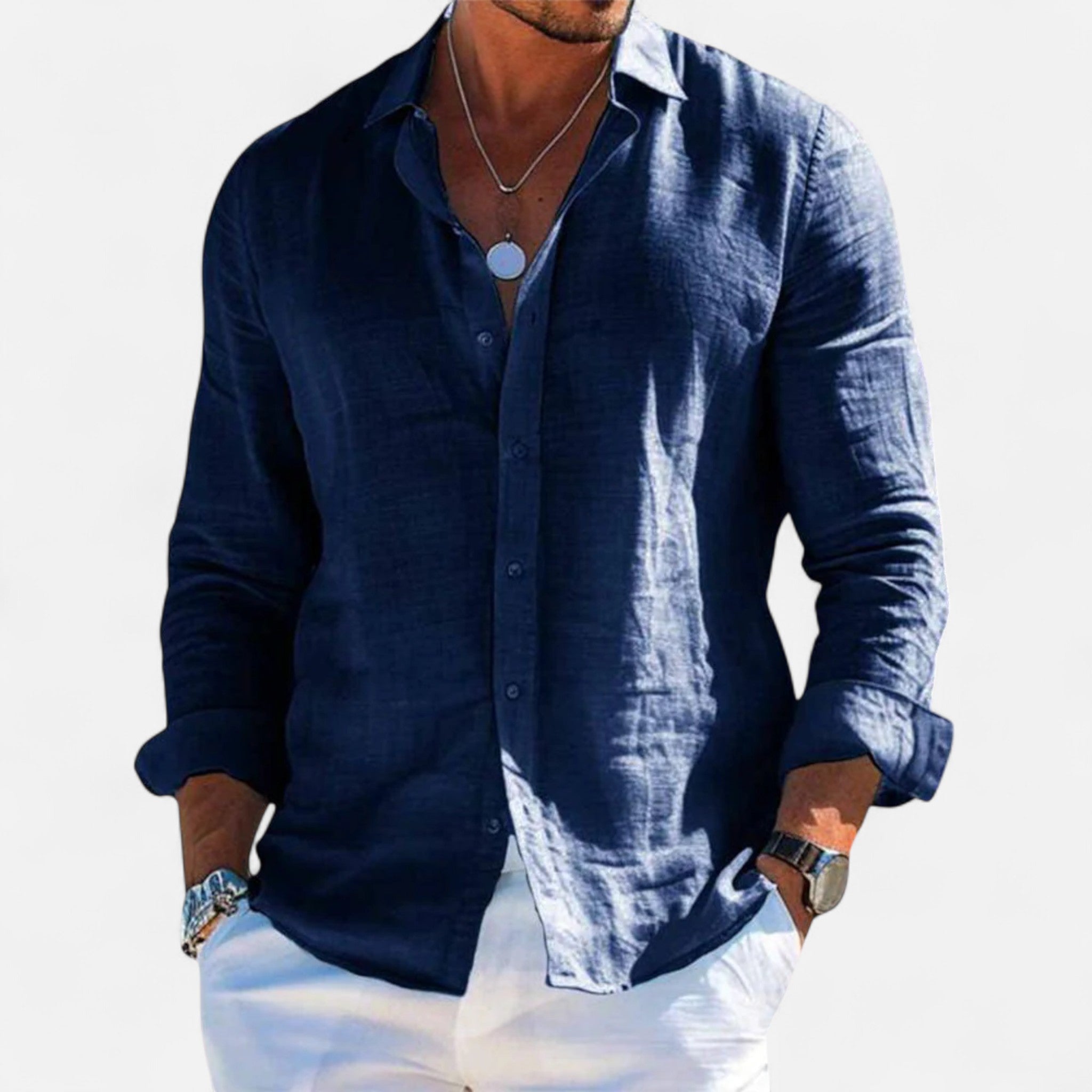 Veroux Mode | Men’s Linen Heritage Shirt