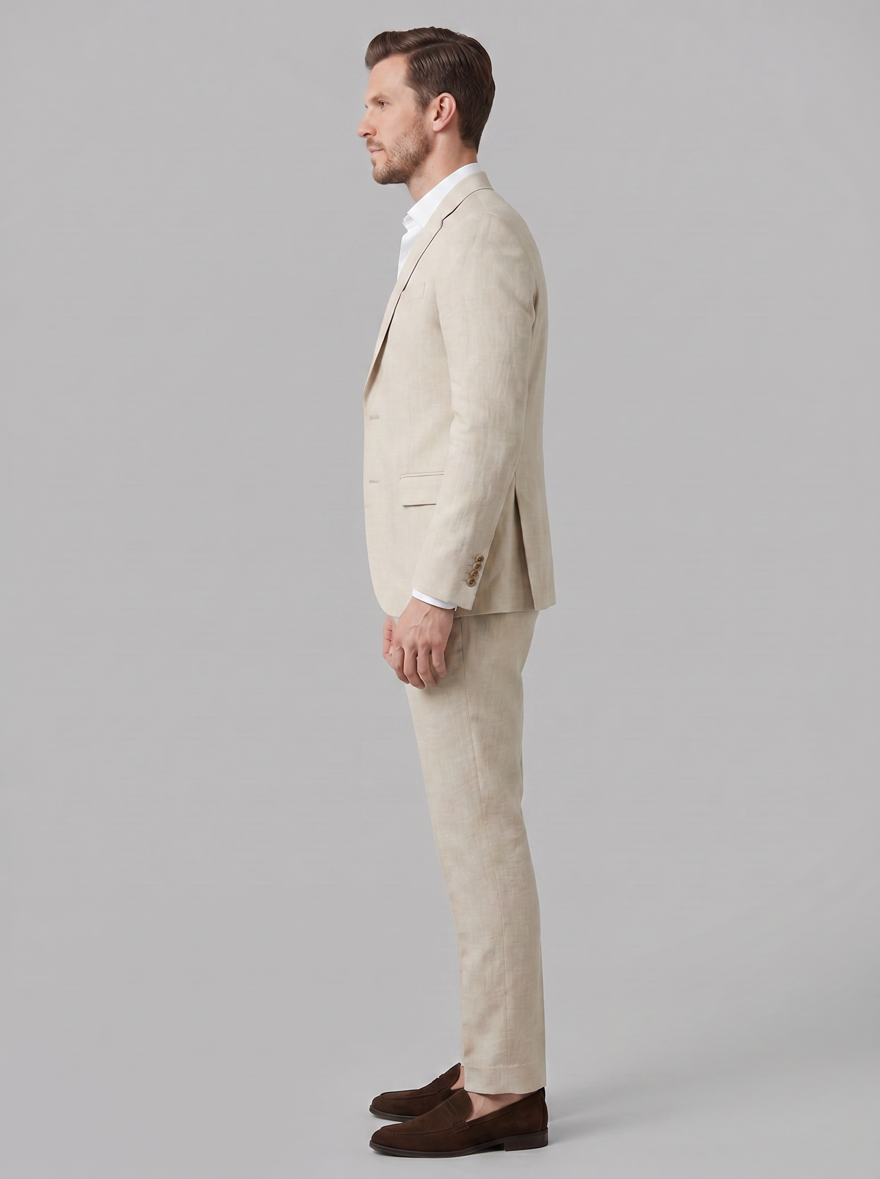 Men's linen suit set | tailored two-piece for formal events