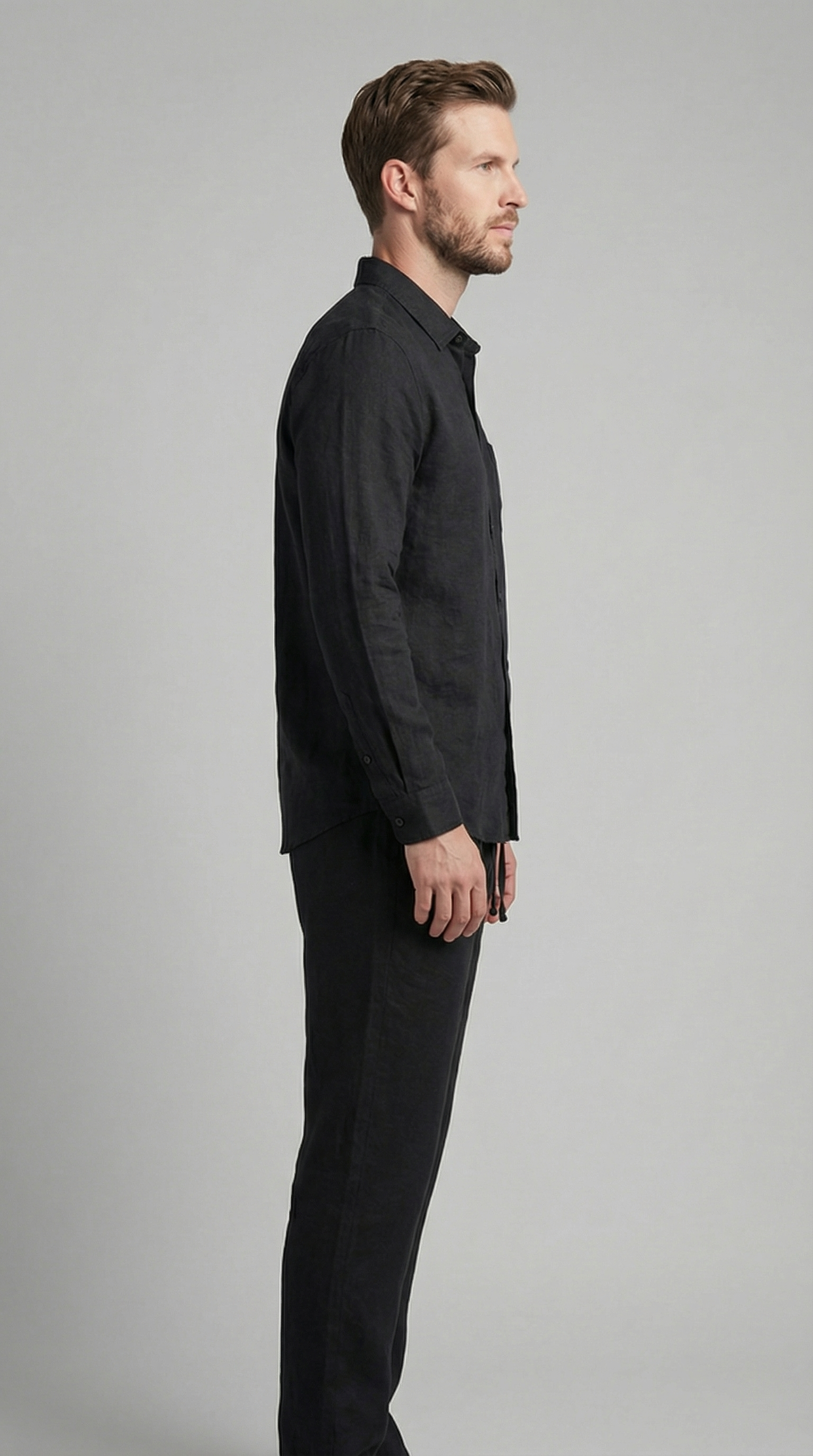 Men's linen co-ord set | slim fit two-piece ensemble
