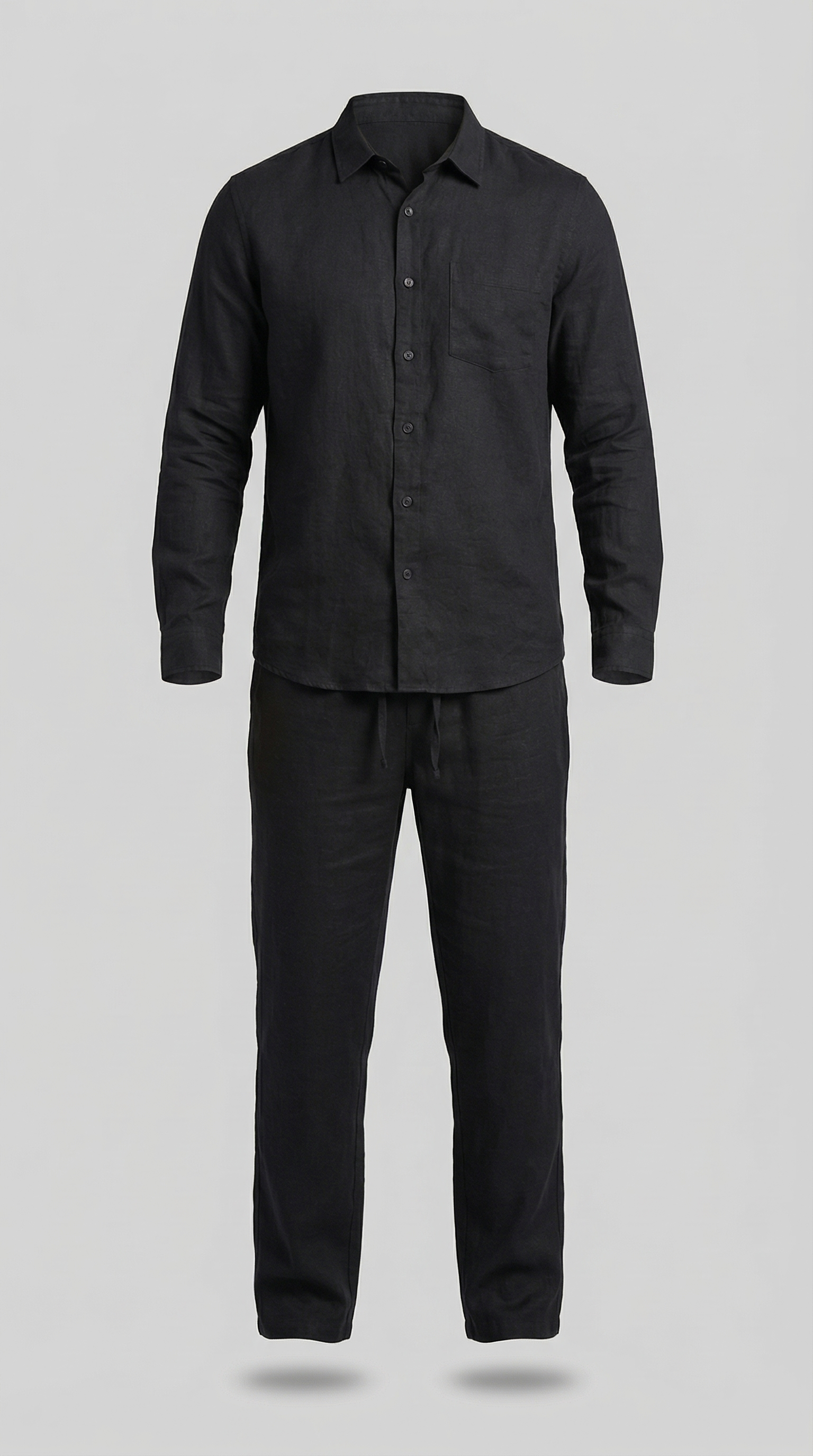 Men's linen co-ord set | slim fit two-piece ensemble