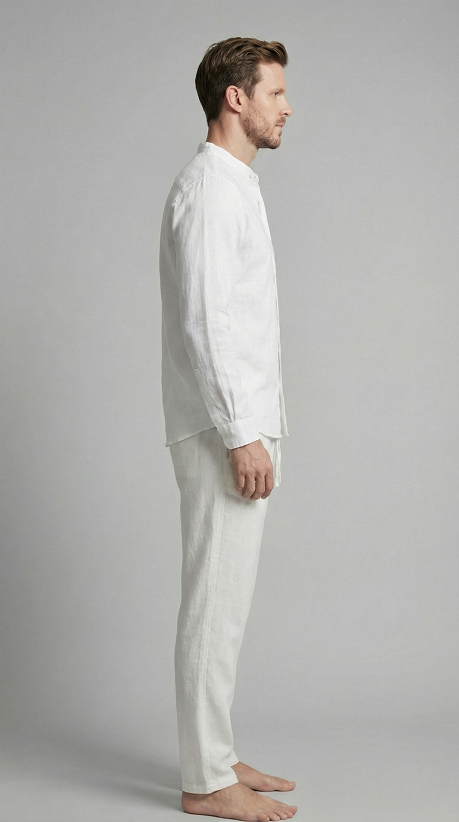 Men's linen co-ord set | slim fit two-piece ensemble