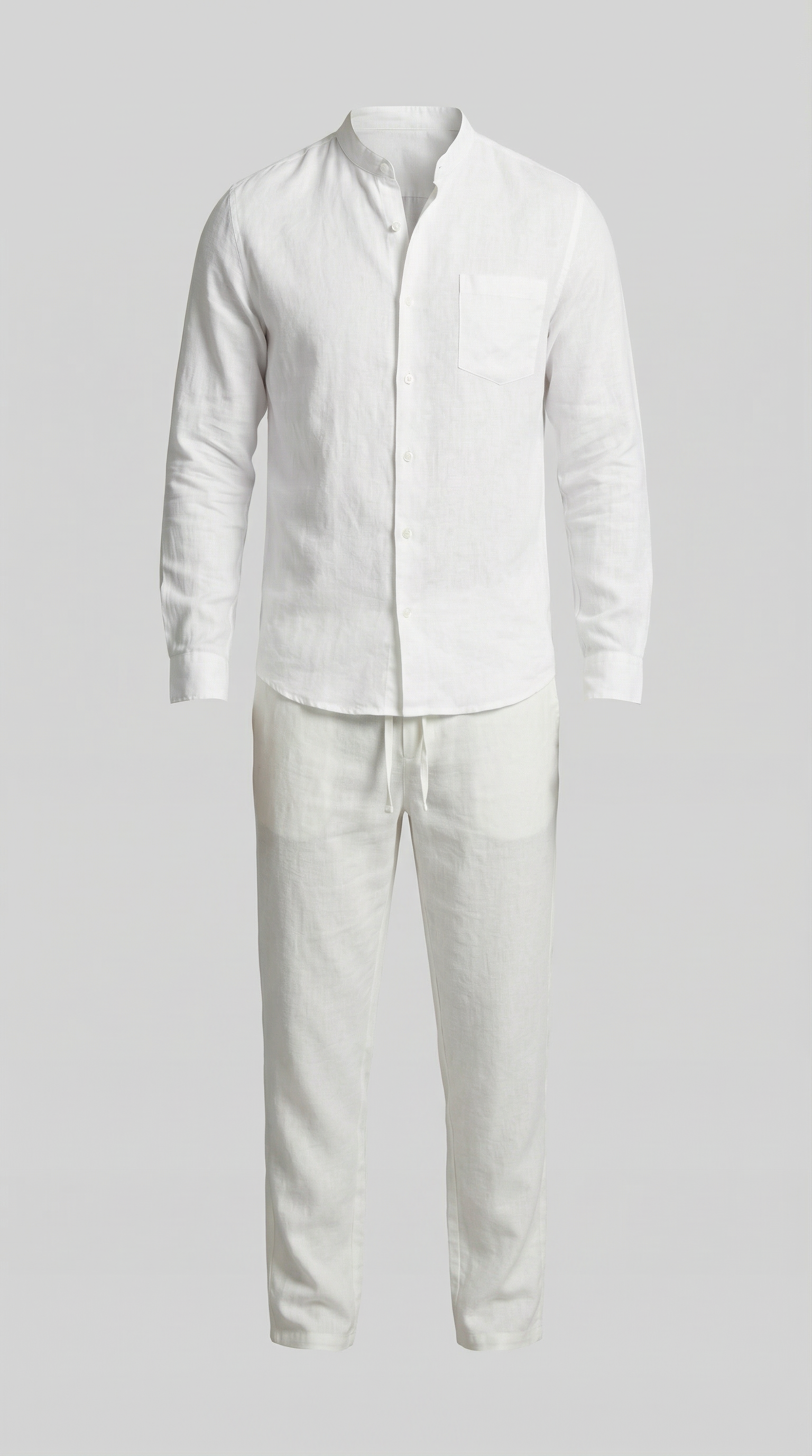 Men's linen co-ord set | slim fit two-piece ensemble
