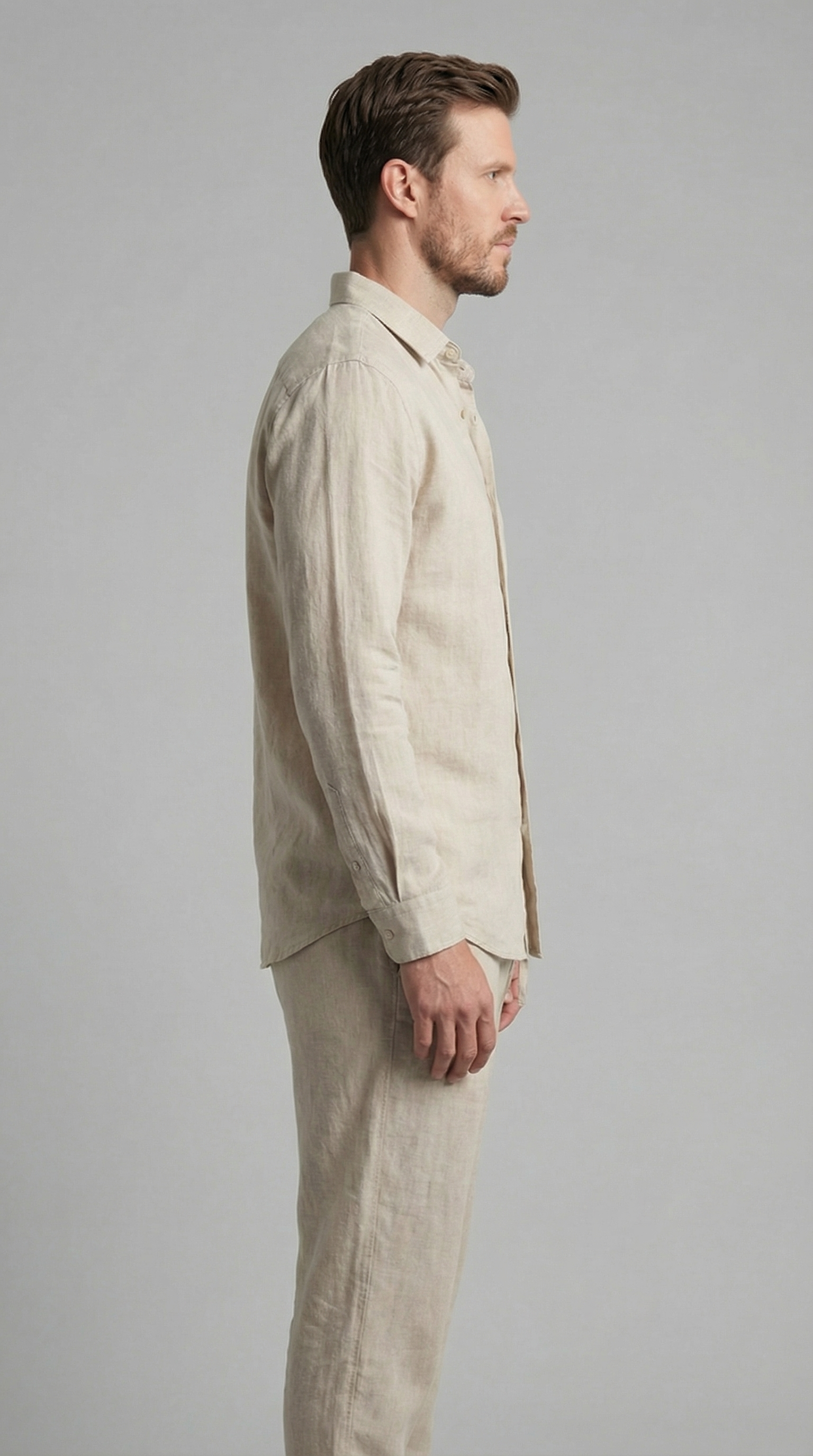 Men's linen co-ord set | slim fit two-piece ensemble