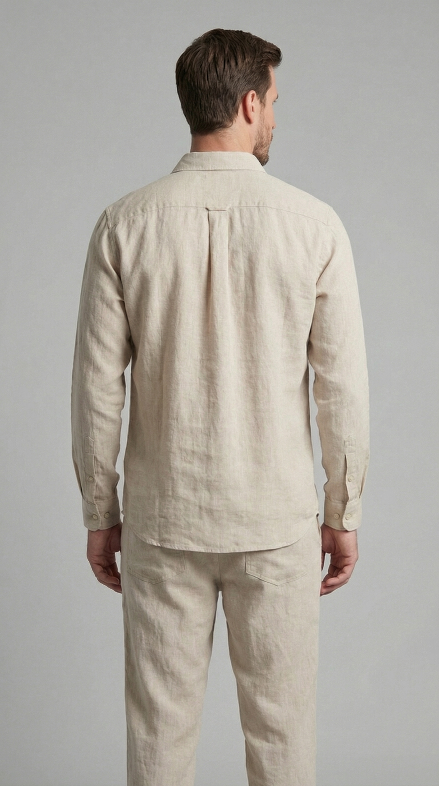 Men's linen co-ord set | slim fit two-piece ensemble
